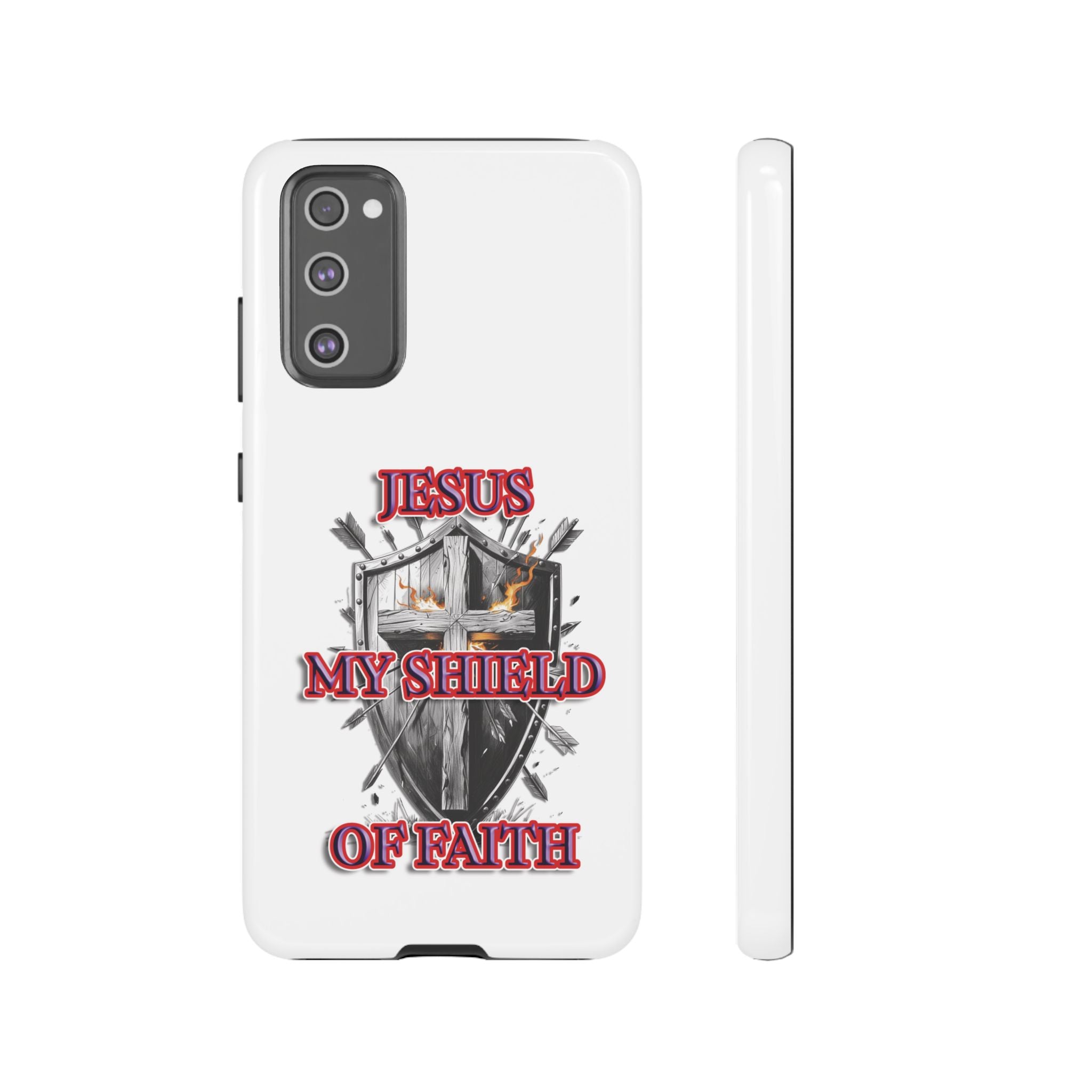Shield | Phone Case | Jesus My Shield of Faith | Tough Cases, Christian Gift, Religious Decor, Inspirational Phone Cover, [...]