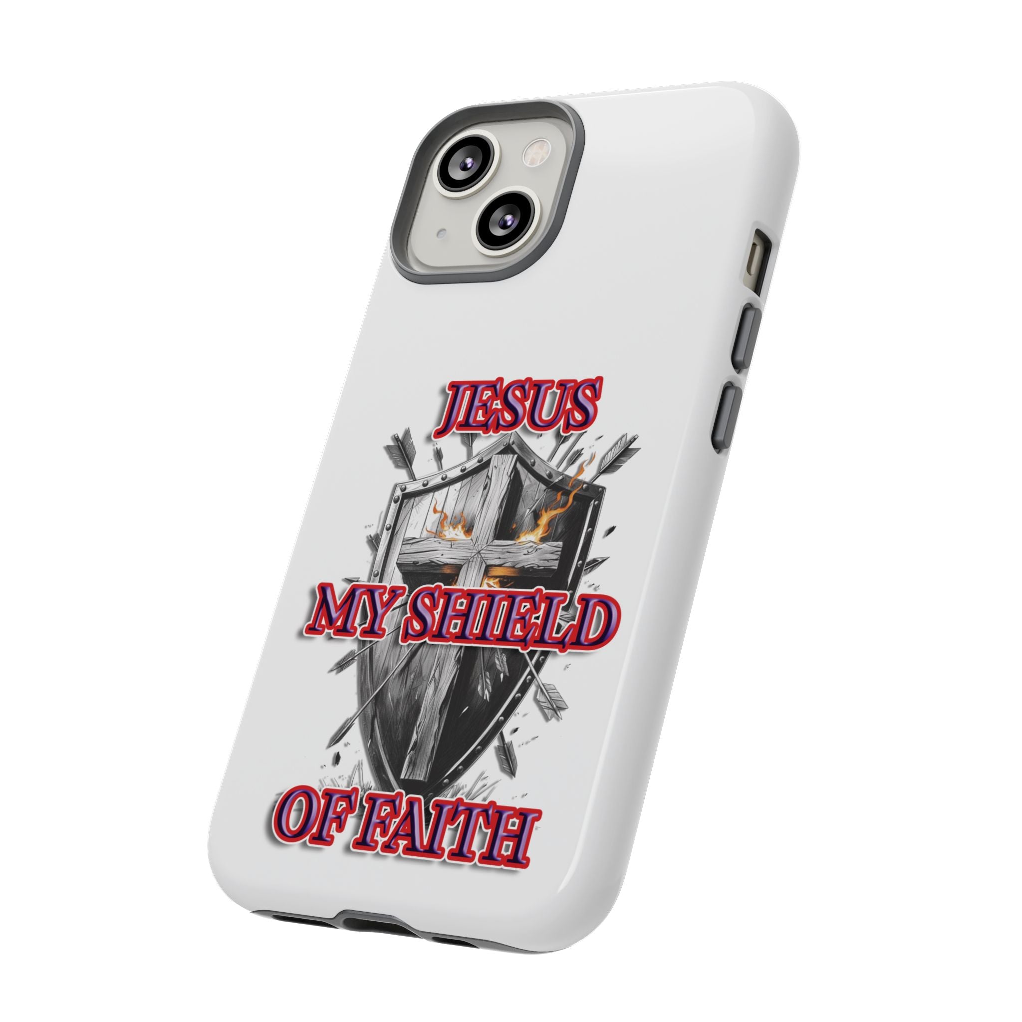 Shield | Phone Case | Jesus My Shield of Faith | Tough Cases, Christian Gift, Religious Decor, Inspirational Phone Cover, [...]
