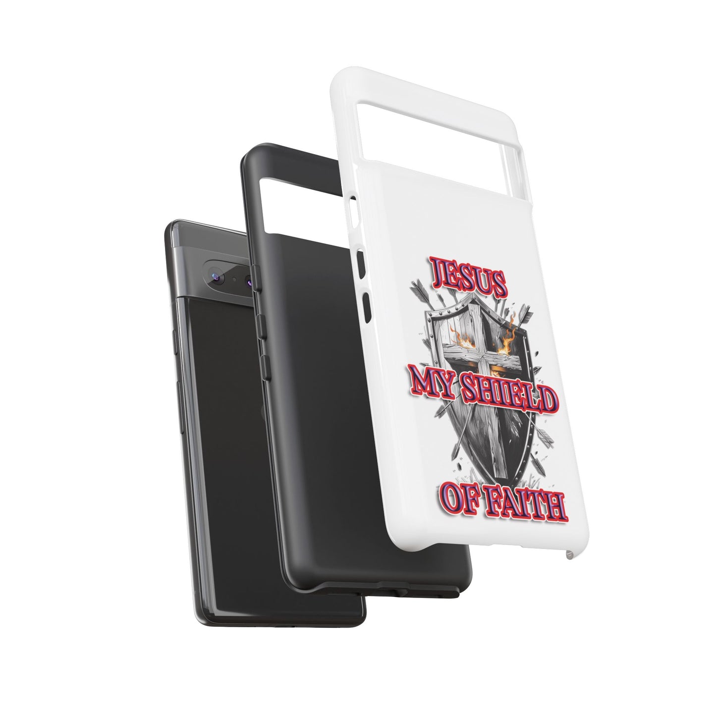 Faith-Inspired Phone Case | Jesus My Shield of Faith | Tough Cases, Christian Gift, Religious Decor, Inspirational Phone Cover, [...]