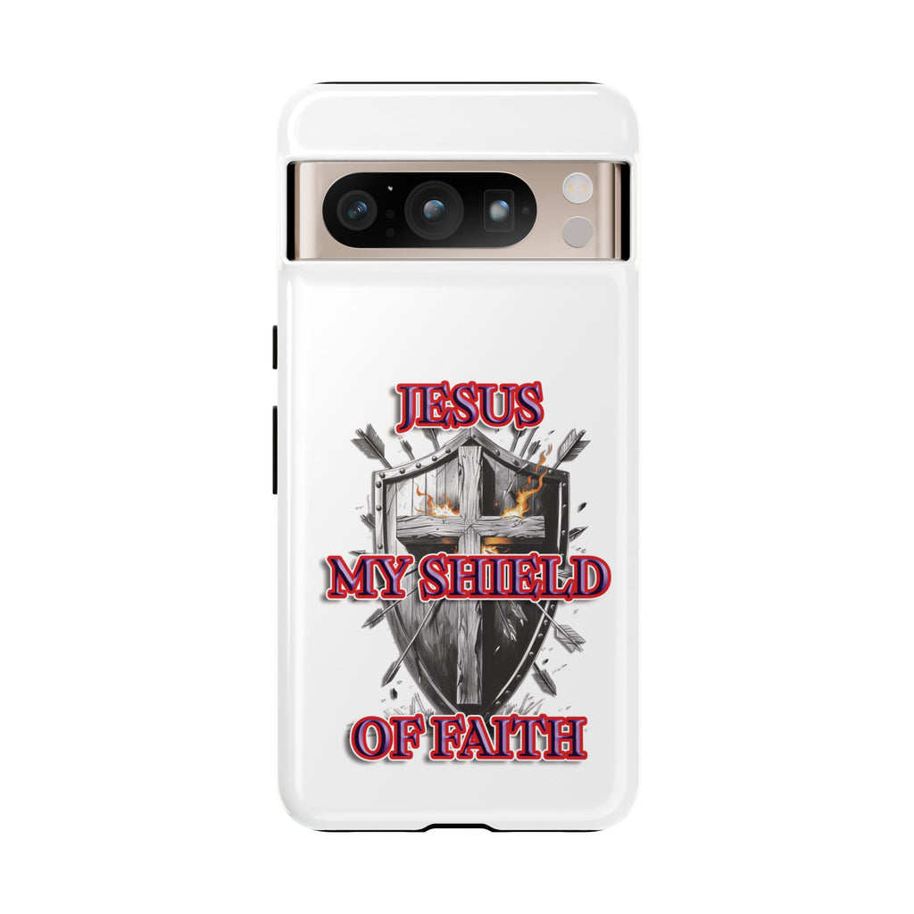 Shield | Phone Case | Jesus My Shield of Faith | Tough Cases, Christian Gift, Religious Decor, Inspirational Phone Cover, [...]