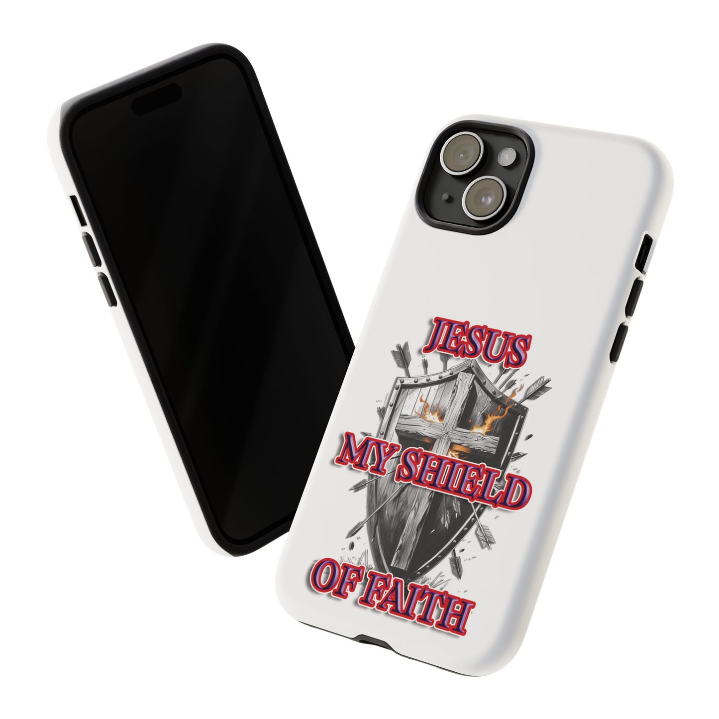 Faith-Inspired Phone Case | Jesus My Shield of Faith | Tough Cases, Christian Gift, Religious Decor, Inspirational Phone Cover, [...]