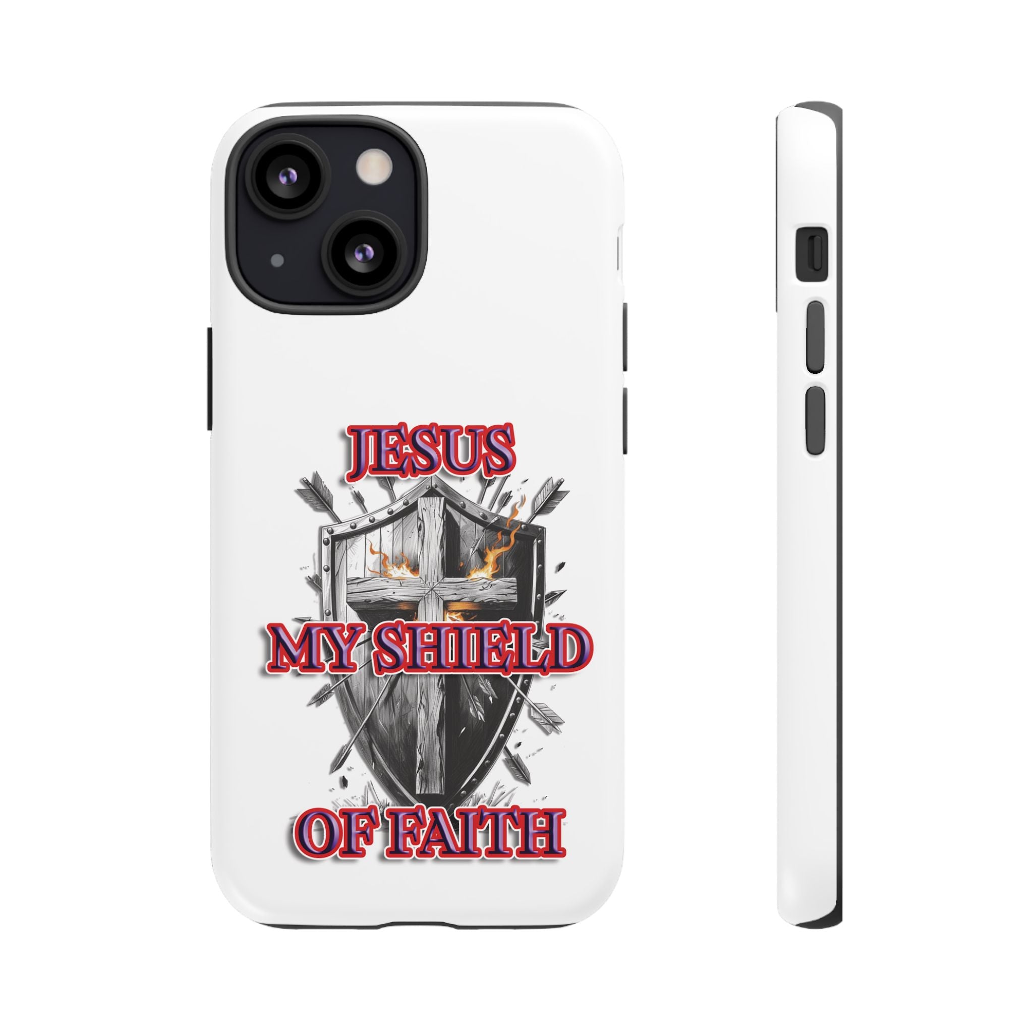 Shield | Phone Case | Jesus My Shield of Faith | Tough Cases, Christian Gift, Religious Decor, Inspirational Phone Cover, [...]