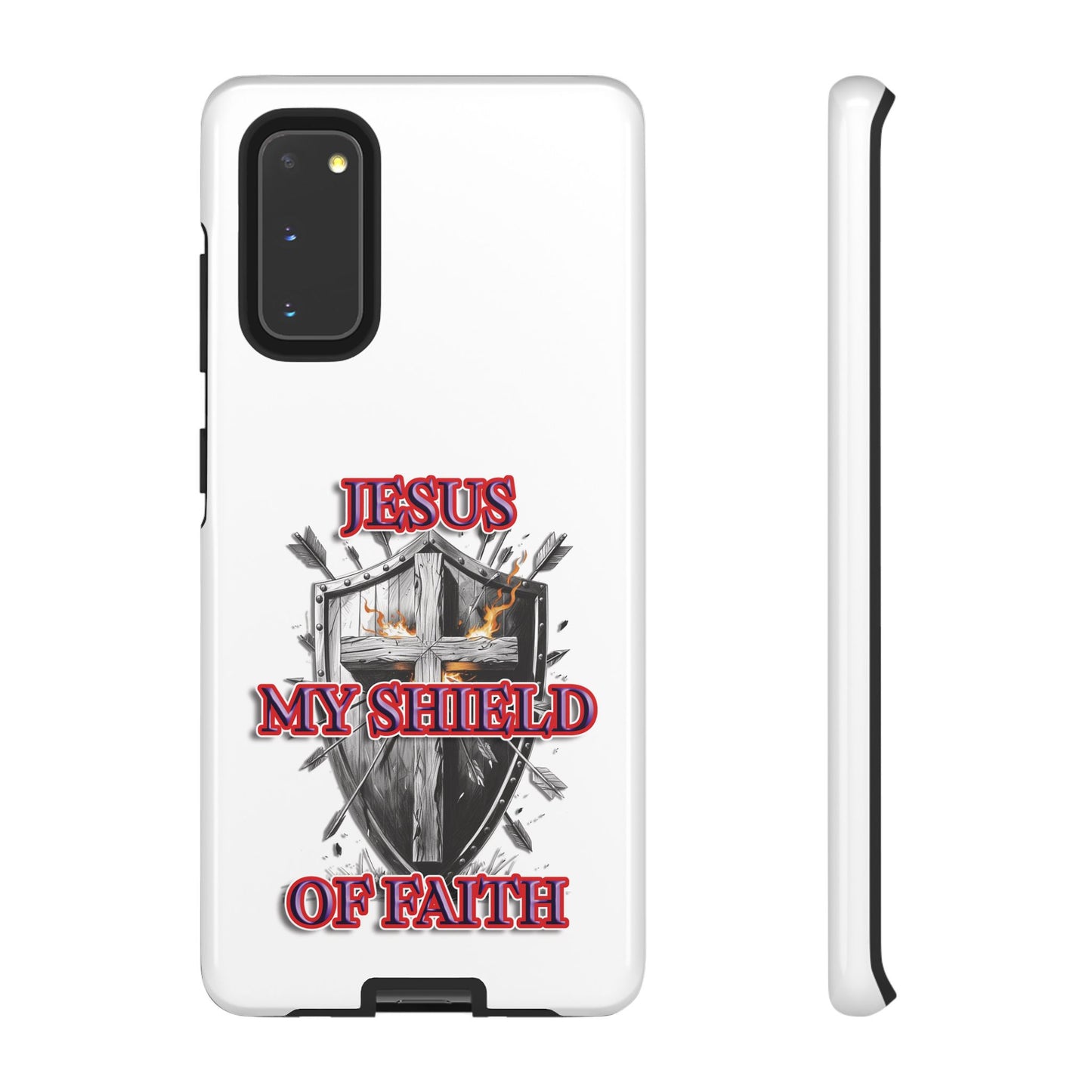 Faith-Inspired Phone Case | Jesus My Shield of Faith | Tough Cases, Christian Gift, Religious Decor, Inspirational Phone Cover, [...]