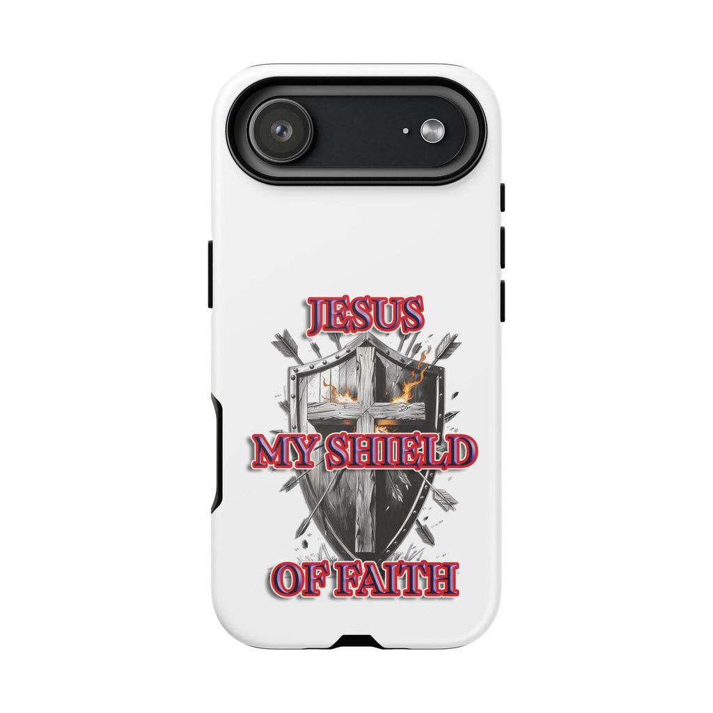 Shield | Phone Case | Jesus My Shield of Faith | Tough Cases, Christian Gift, Religious Decor, Inspirational Phone Cover, [...]