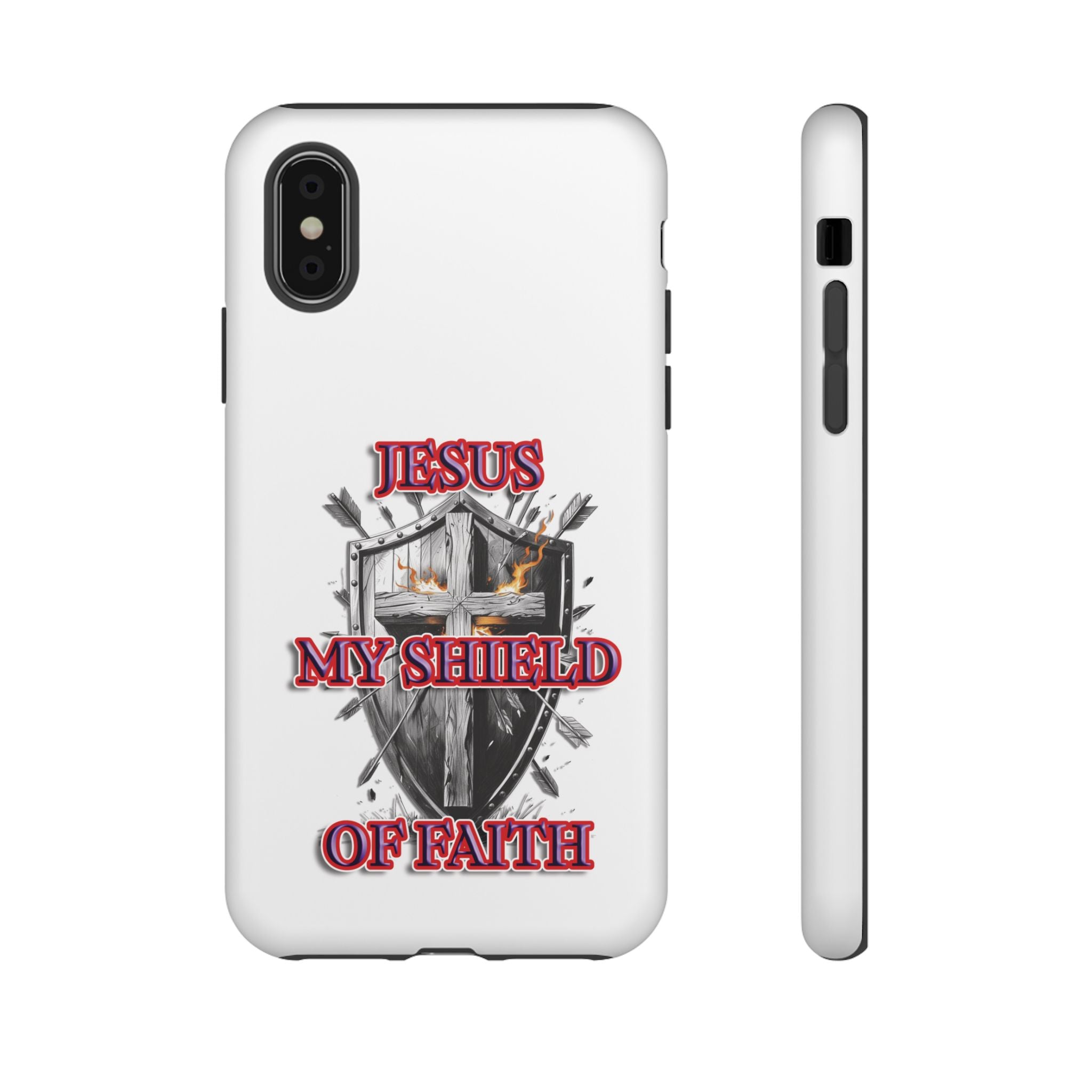 Shield | Phone Case | Jesus My Shield of Faith | Tough Cases, Christian Gift, Religious Decor, Inspirational Phone Cover, [...]