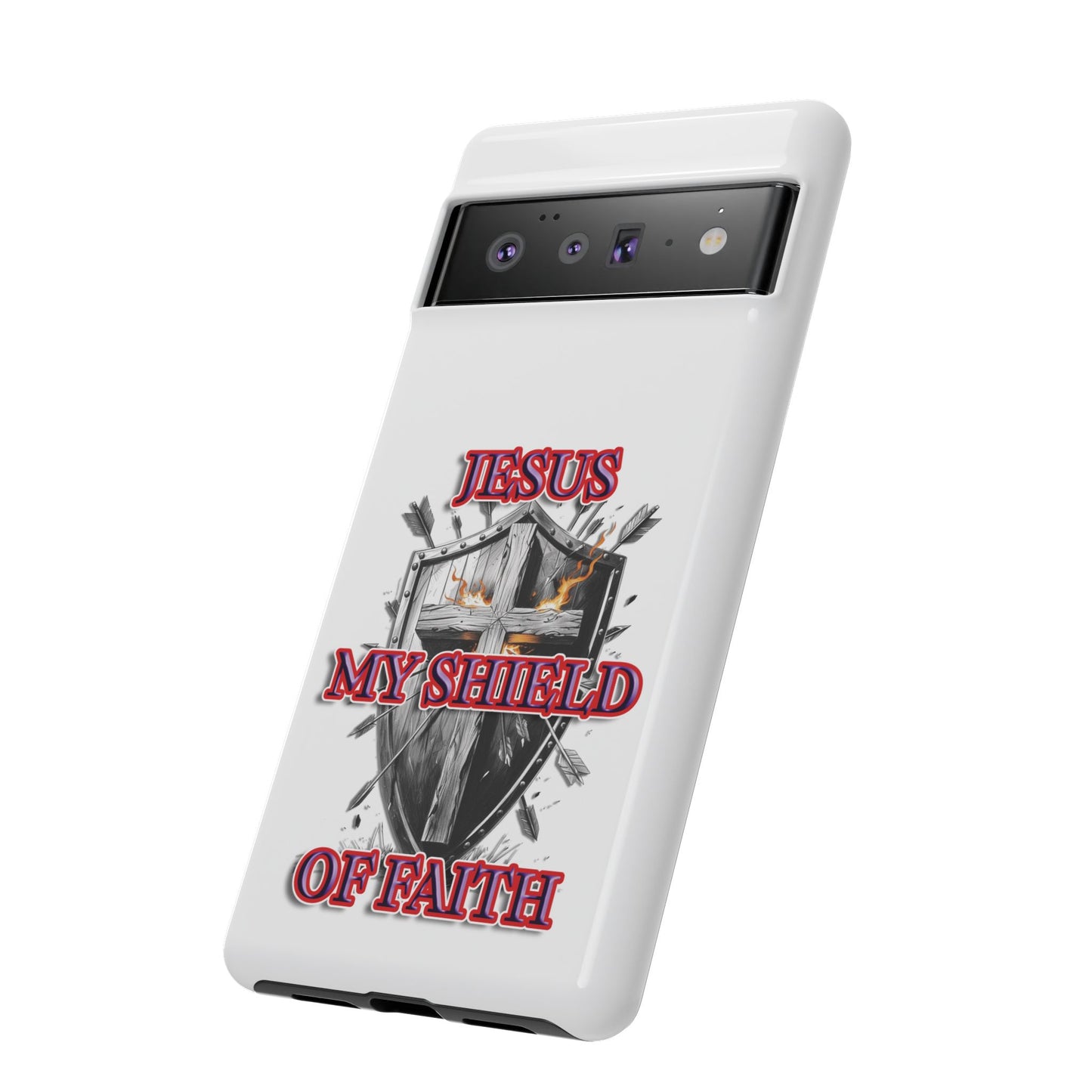 Faith-Inspired Phone Case | Jesus My Shield of Faith | Tough Cases, Christian Gift, Religious Decor, Inspirational Phone Cover, [...]