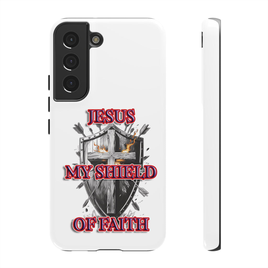 Shield | Phone Case | Jesus My Shield of Faith | Tough Cases, Christian Gift, Religious Decor, Inspirational Phone Cover, [...]