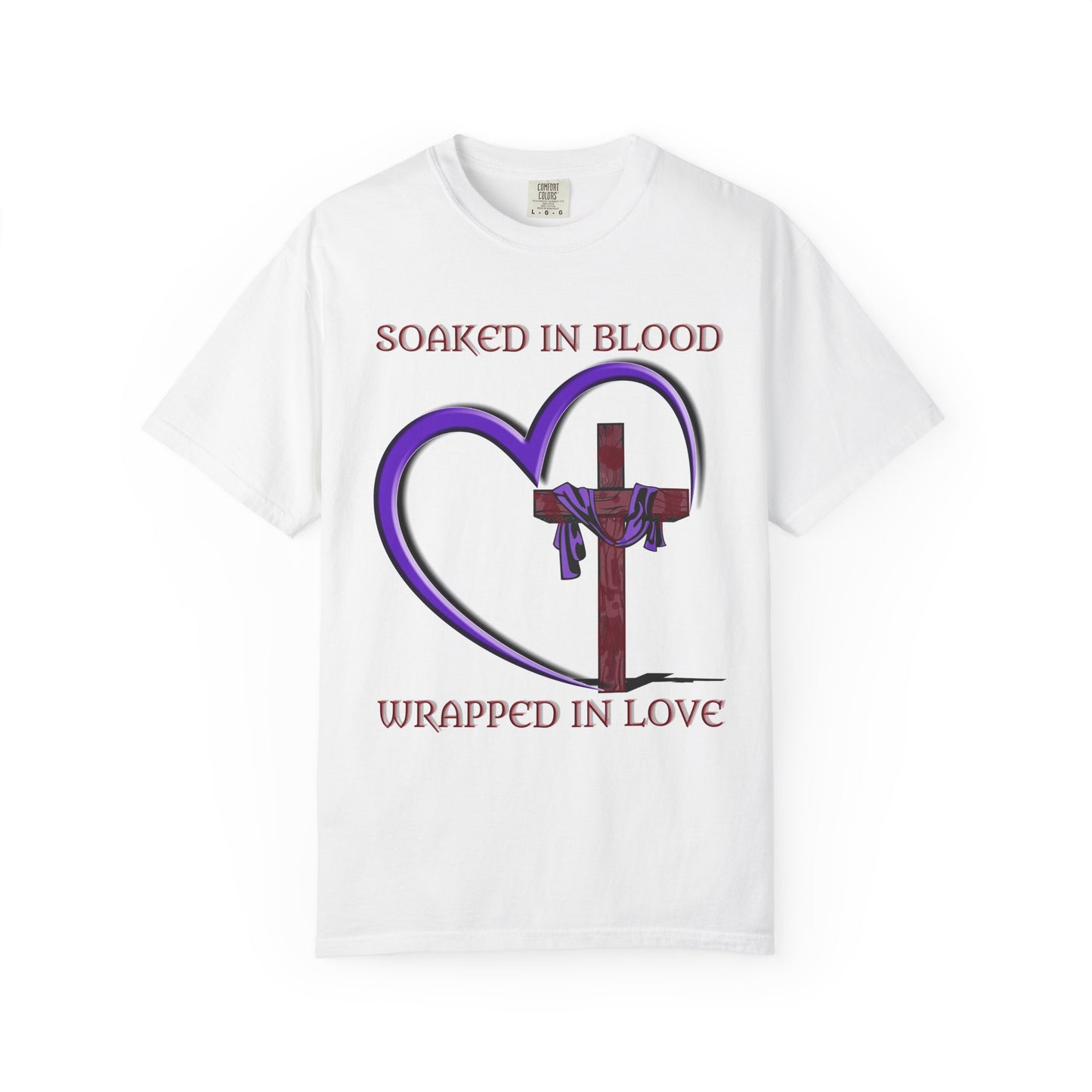 Wrapped in Love Christian T-Shirt | Faith-Inspired Comfort Colors Apparel | Spiritual Gift