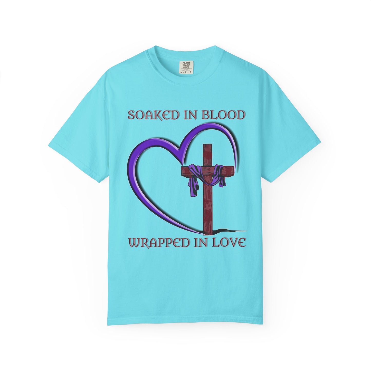Wrapped in Love Christian T-Shirt | Faith-Inspired Comfort Colors Apparel | Spiritual Gift