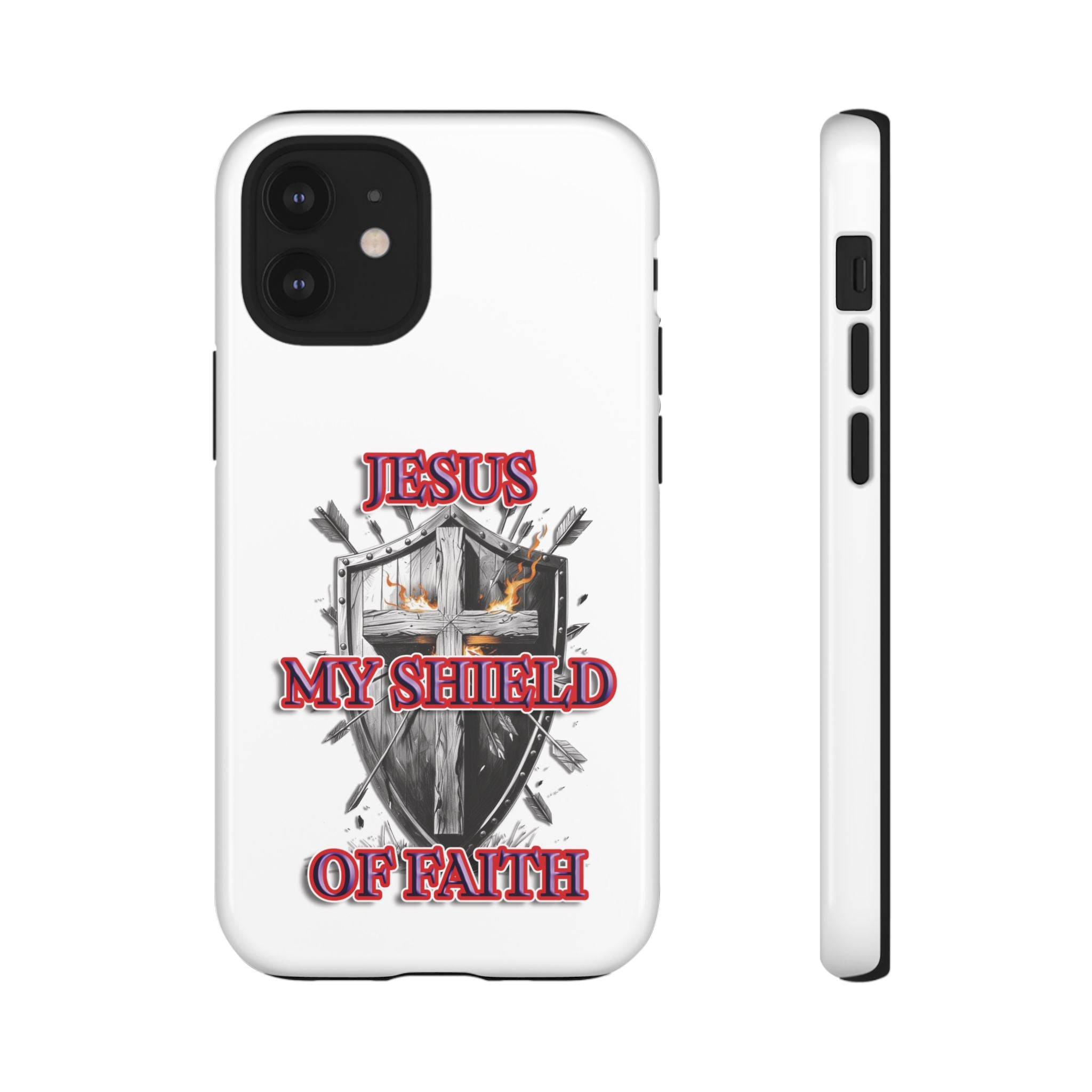 Shield | Phone Case | Jesus My Shield of Faith | Tough Cases, Christian Gift, Religious Decor, Inspirational Phone Cover, [...]