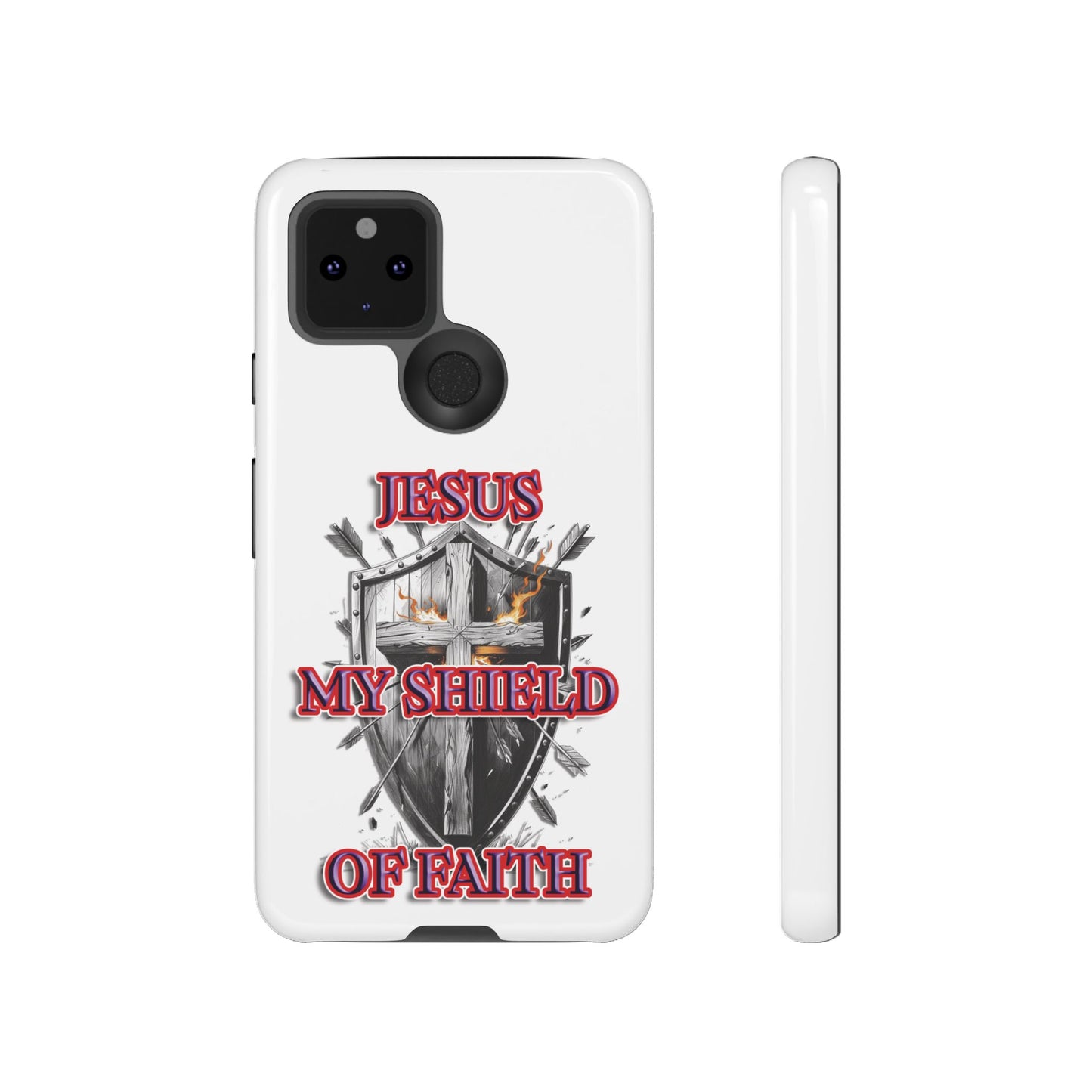 Faith-Inspired Phone Case | Jesus My Shield of Faith | Tough Cases, Christian Gift, Religious Decor, Inspirational Phone Cover, [...]