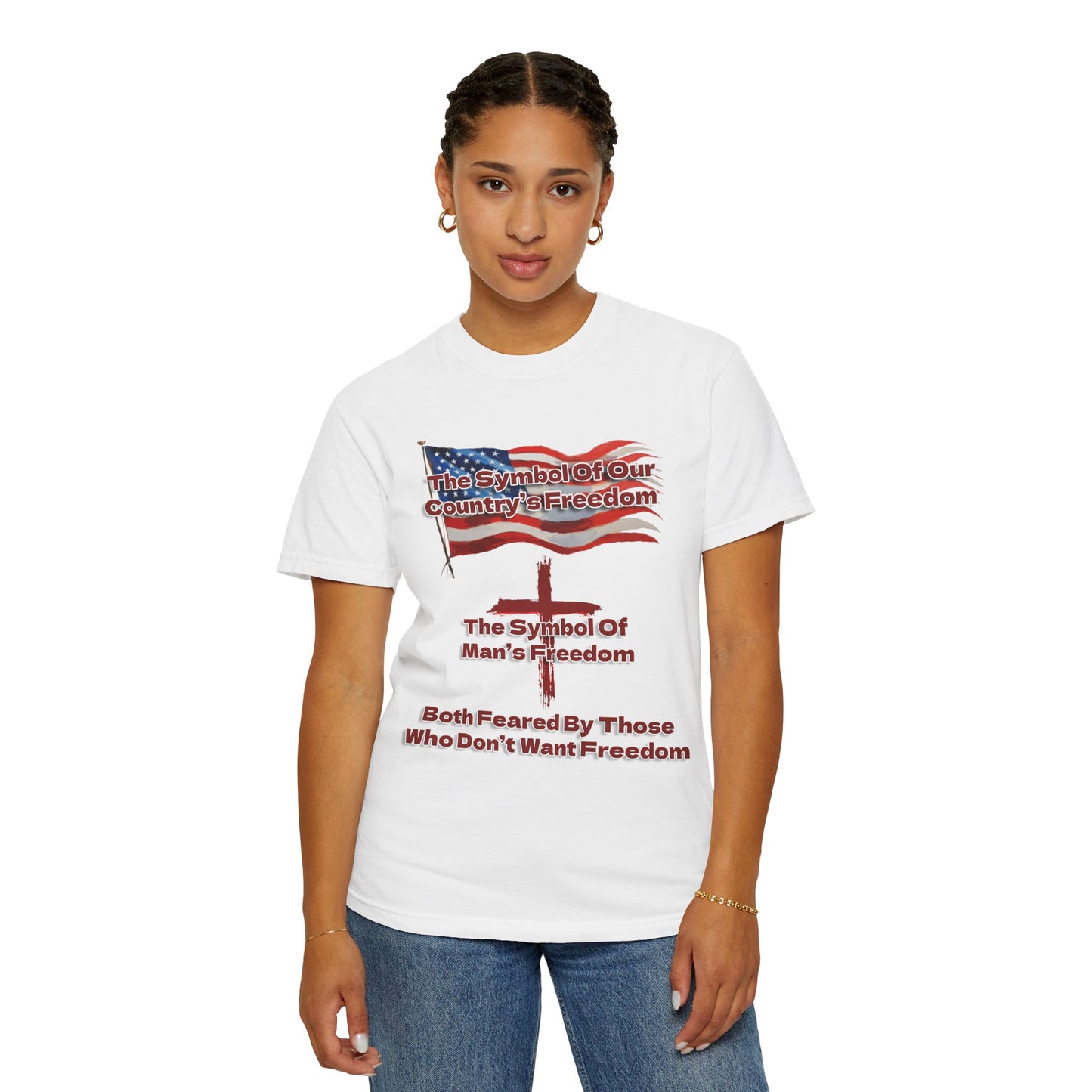 Our Freedom Makers Christian T-Shirt | Faith-Inspired Comfort Colors Apparel | Patriotic Spiritual Wear