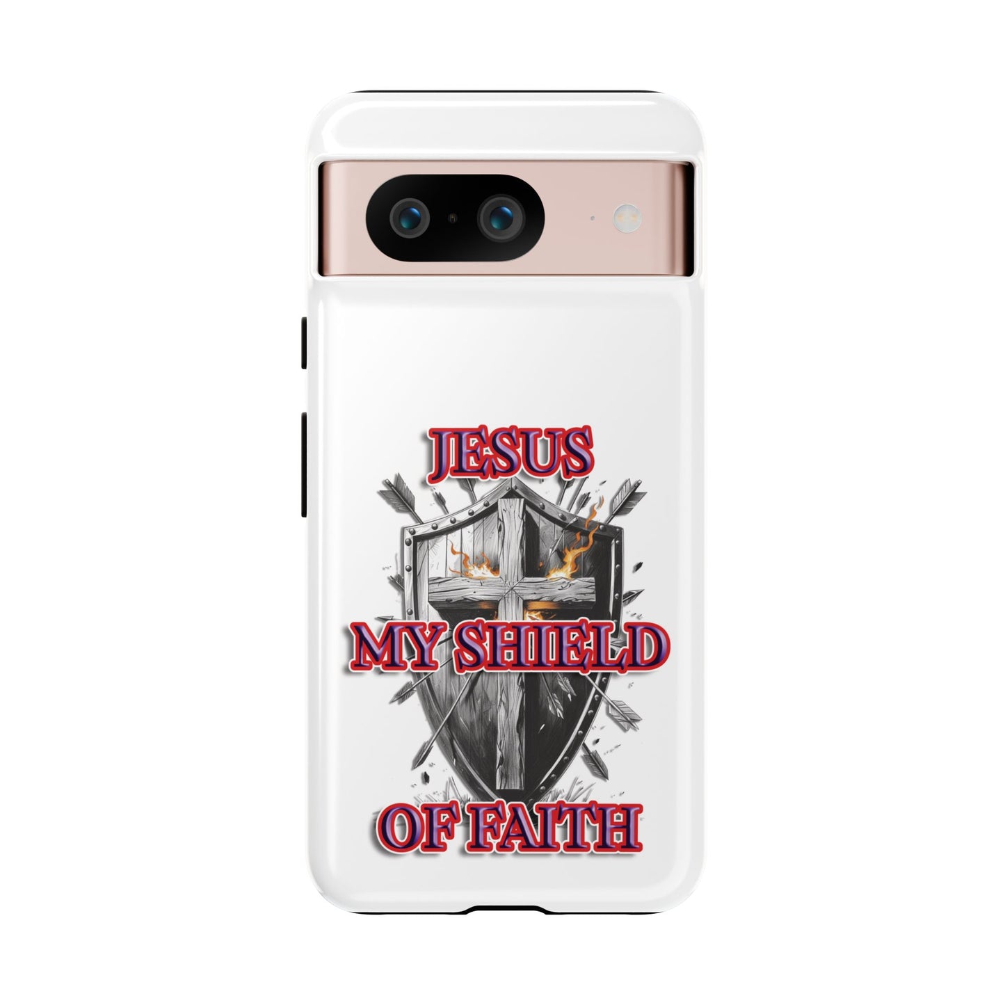 Faith-Inspired Phone Case | Jesus My Shield of Faith | Tough Cases, Christian Gift, Religious Decor, Inspirational Phone Cover, [...]