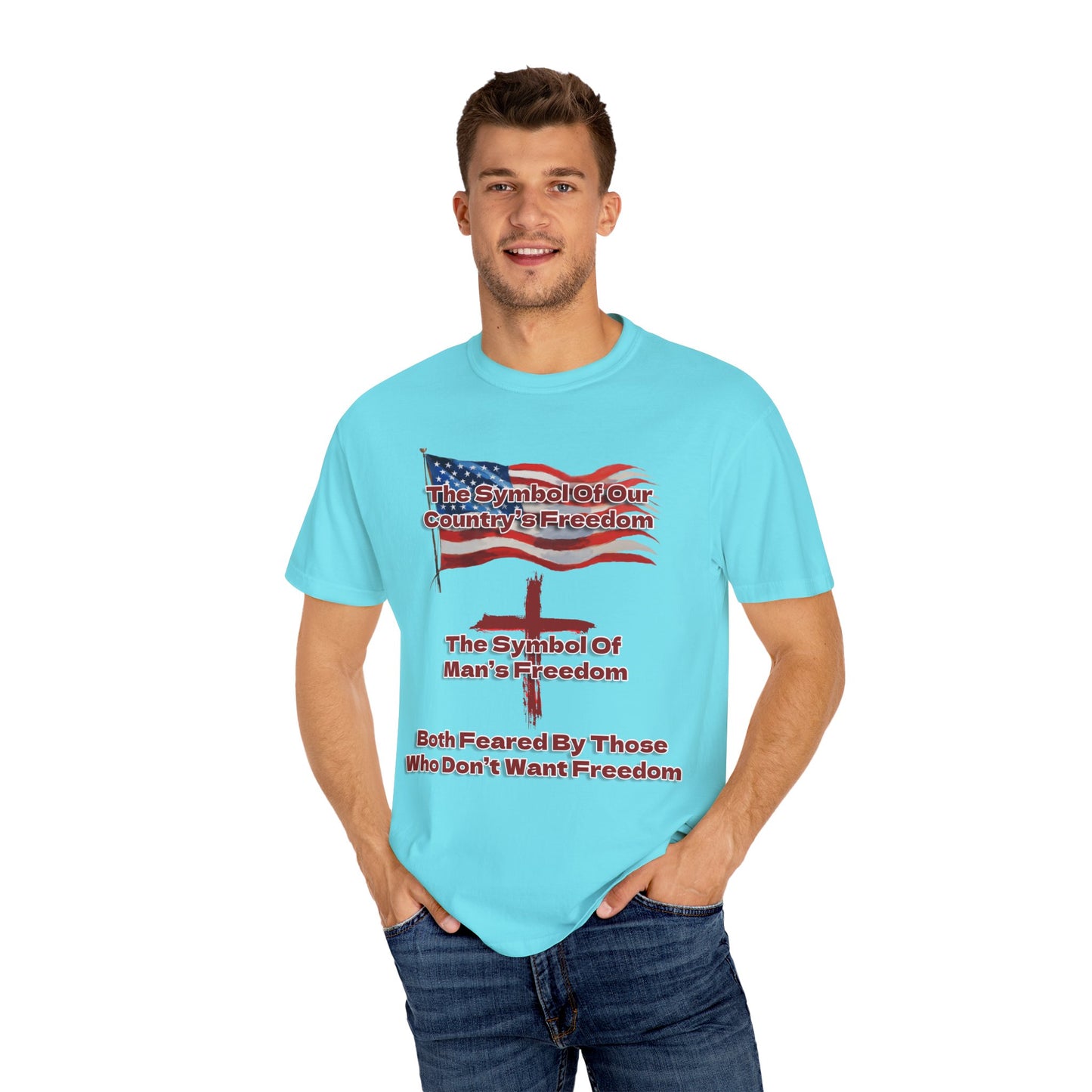 Our Freedom Makers Christian T-Shirt | Faith-Inspired Comfort Colors Apparel | Patriotic Spiritual Wear