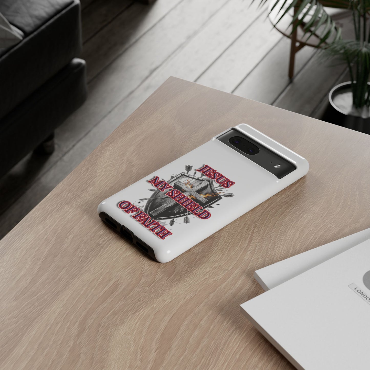 Faith-Inspired Phone Case | Jesus My Shield of Faith | Tough Cases, Christian Gift, Religious Decor, Inspirational Phone Cover, [...]