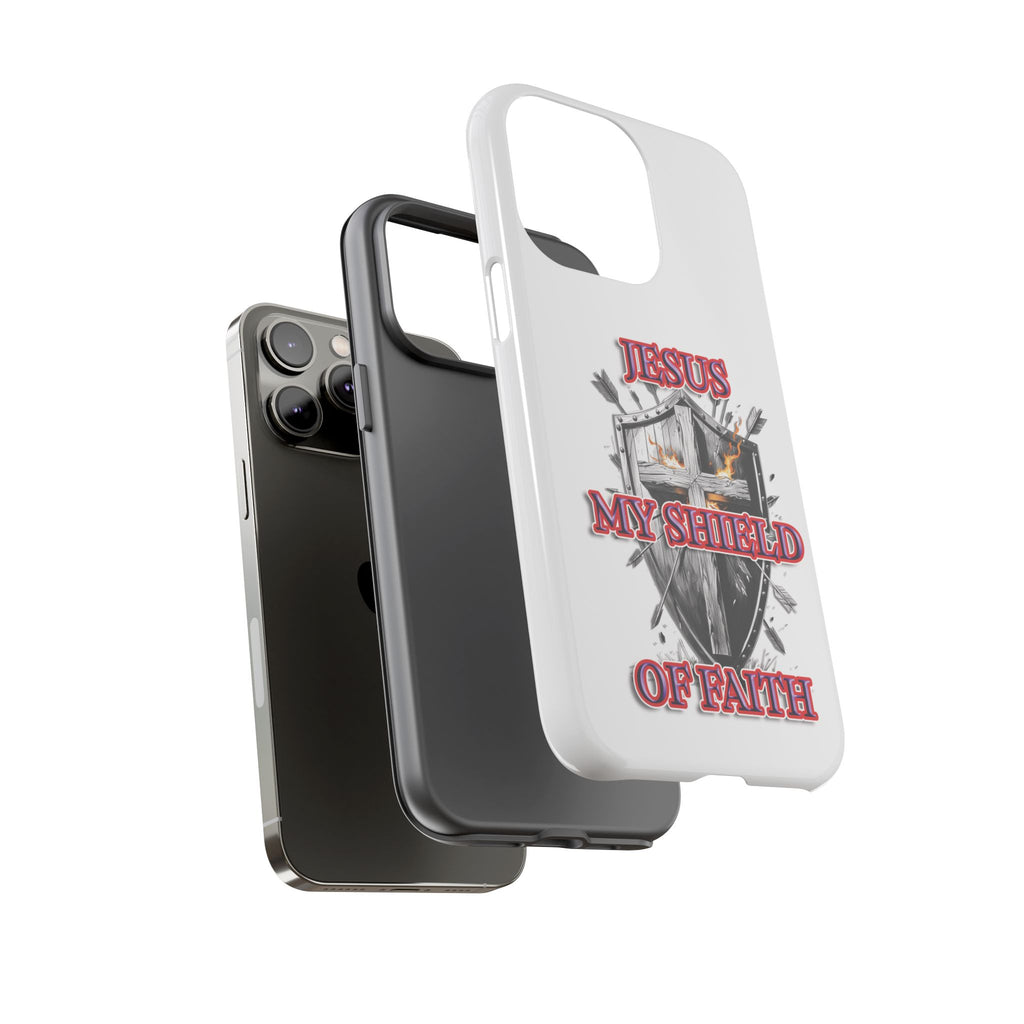 Shield | Phone Case | Jesus My Shield of Faith | Tough Cases, Christian Gift, Religious Decor, Inspirational Phone Cover, [...]