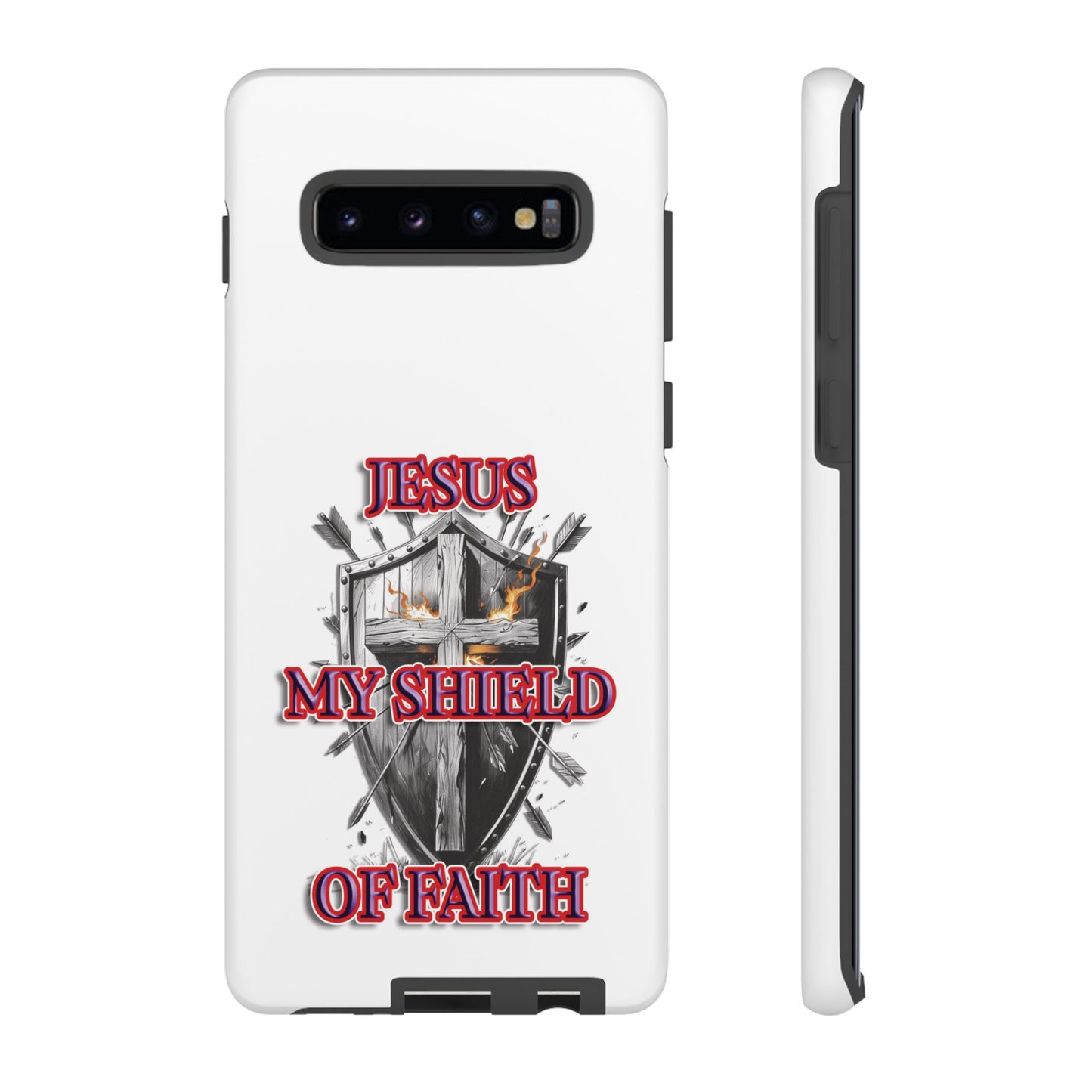 Faith-Inspired Phone Case | Jesus My Shield of Faith | Tough Cases, Christian Gift, Religious Decor, Inspirational Phone Cover, [...]