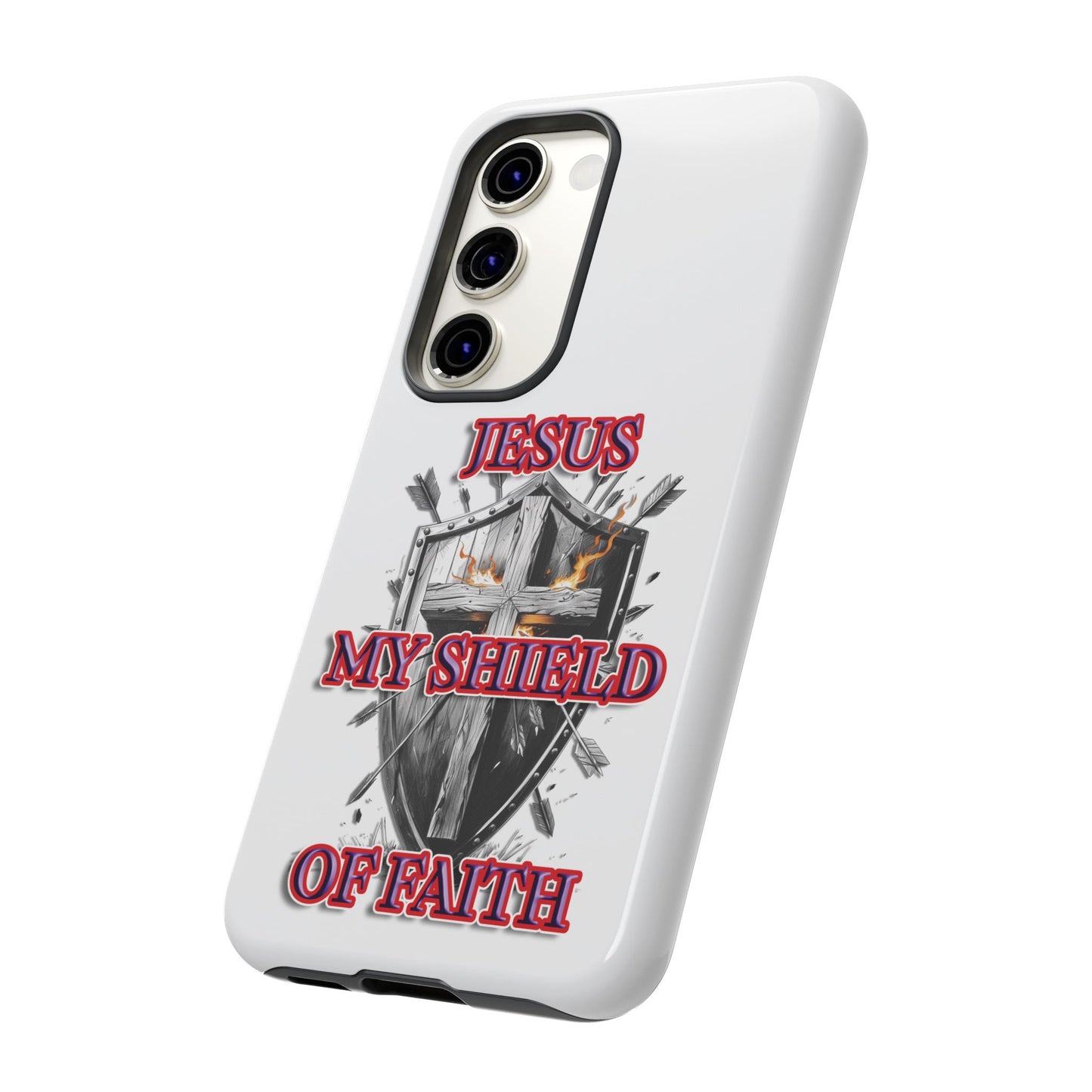 Faith-Inspired Phone Case | Jesus My Shield of Faith | Tough Cases, Christian Gift, Religious Decor, Inspirational Phone Cover, [...]