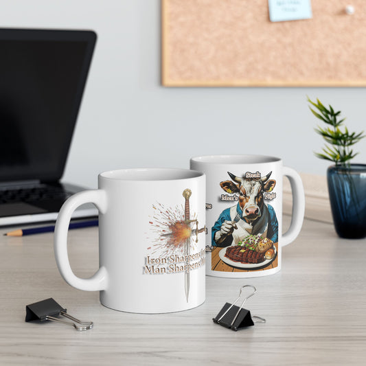 Men’s Steak Night | Christian Mug | Mark 6:35