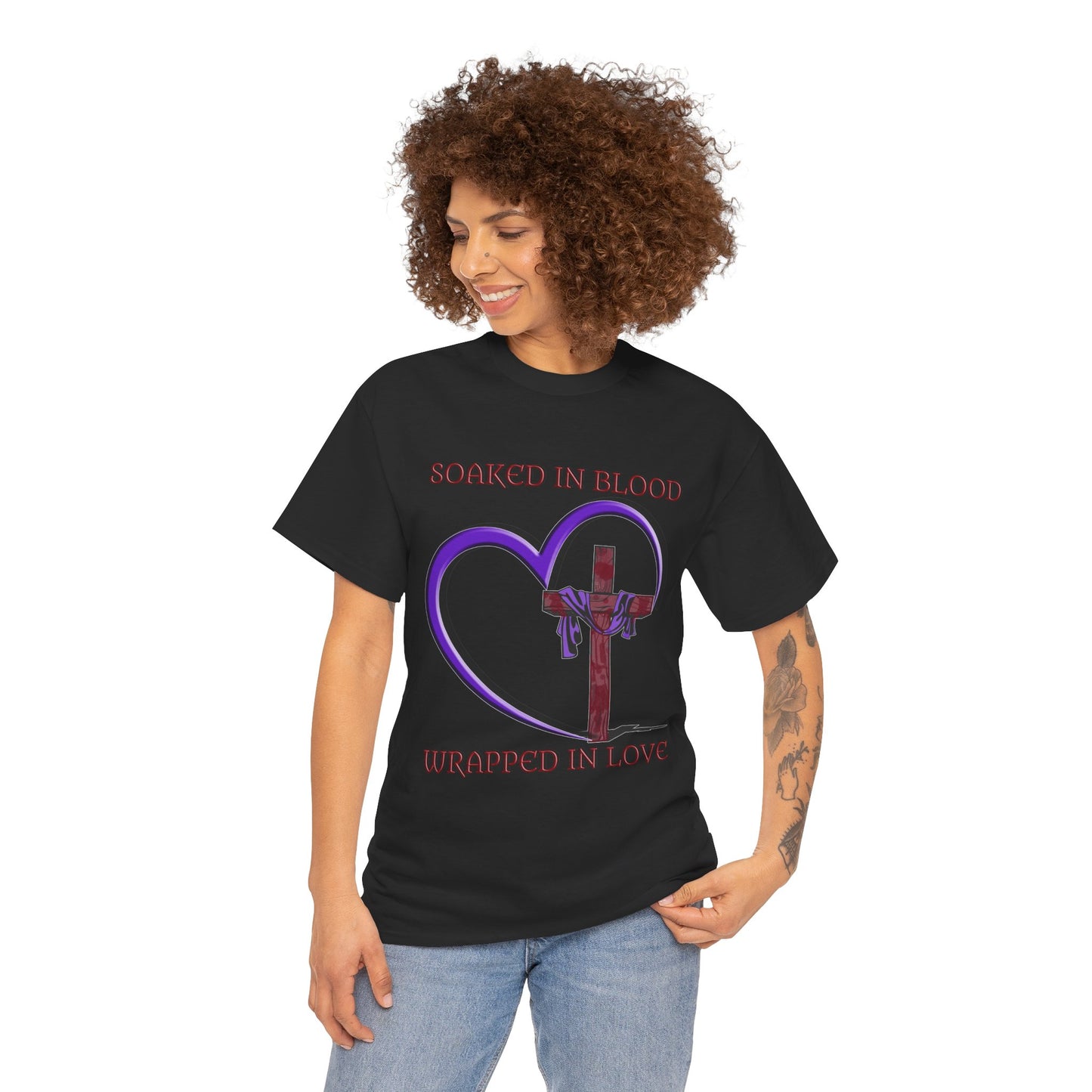 Wrapped in love - T-shirt - Religious T-Shirt, Faith Inspired Gift, Spiritual Apparel, Church Wear