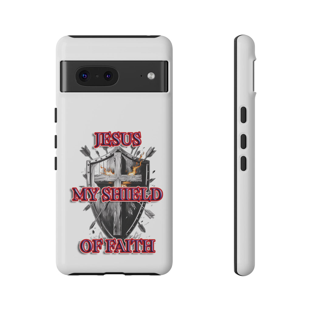 Shield | Phone Case | Jesus My Shield of Faith | Tough Cases, Christian Gift, Religious Decor, Inspirational Phone Cover, [...]