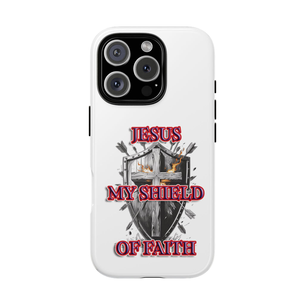 Shield | Phone Case | Jesus My Shield of Faith | Tough Cases, Christian Gift, Religious Decor, Inspirational Phone Cover, [...]