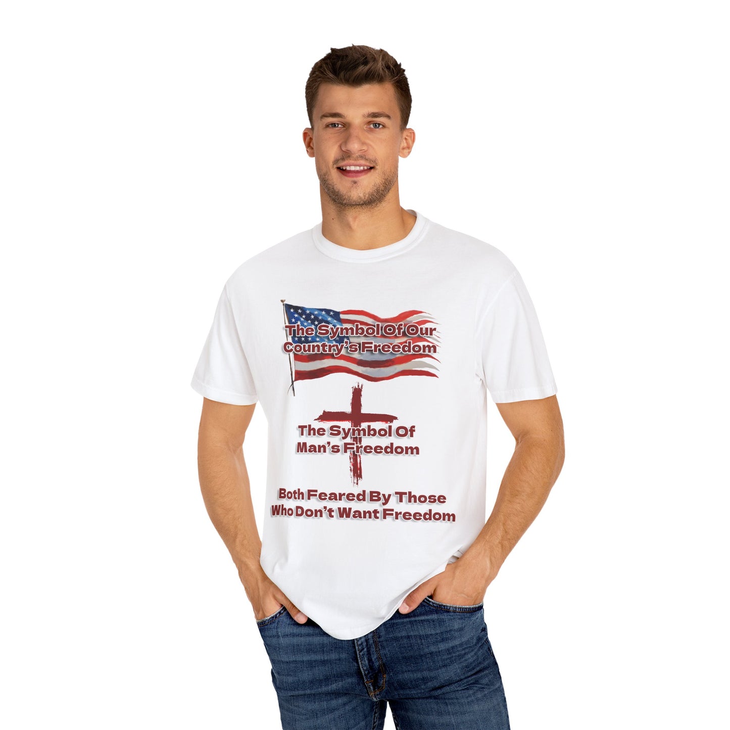 Our Freedom Makers Christian T-Shirt | Faith-Inspired Comfort Colors Apparel | Patriotic Spiritual Wear