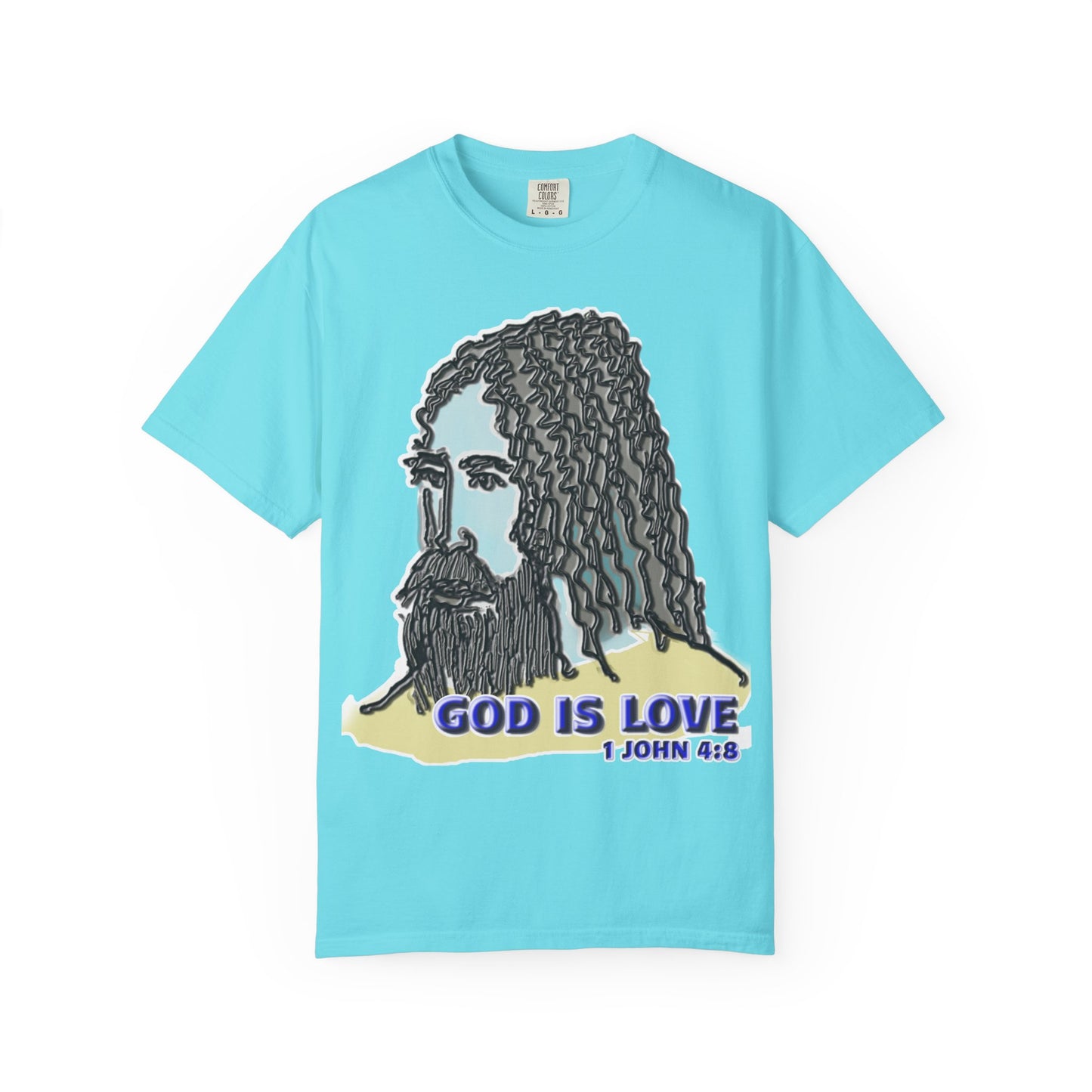 God is Love Christian T-Shirt | d'Avi Collection | Faith-Inspired Comfort Colors Apparel