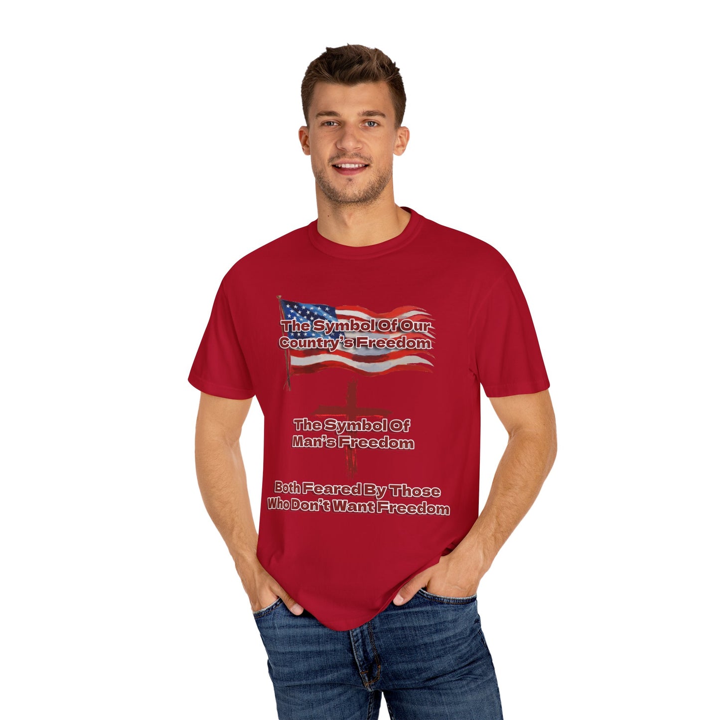 Our Freedom Makers Christian T-Shirt | Faith-Inspired Comfort Colors Apparel | Patriotic Spiritual Wear
