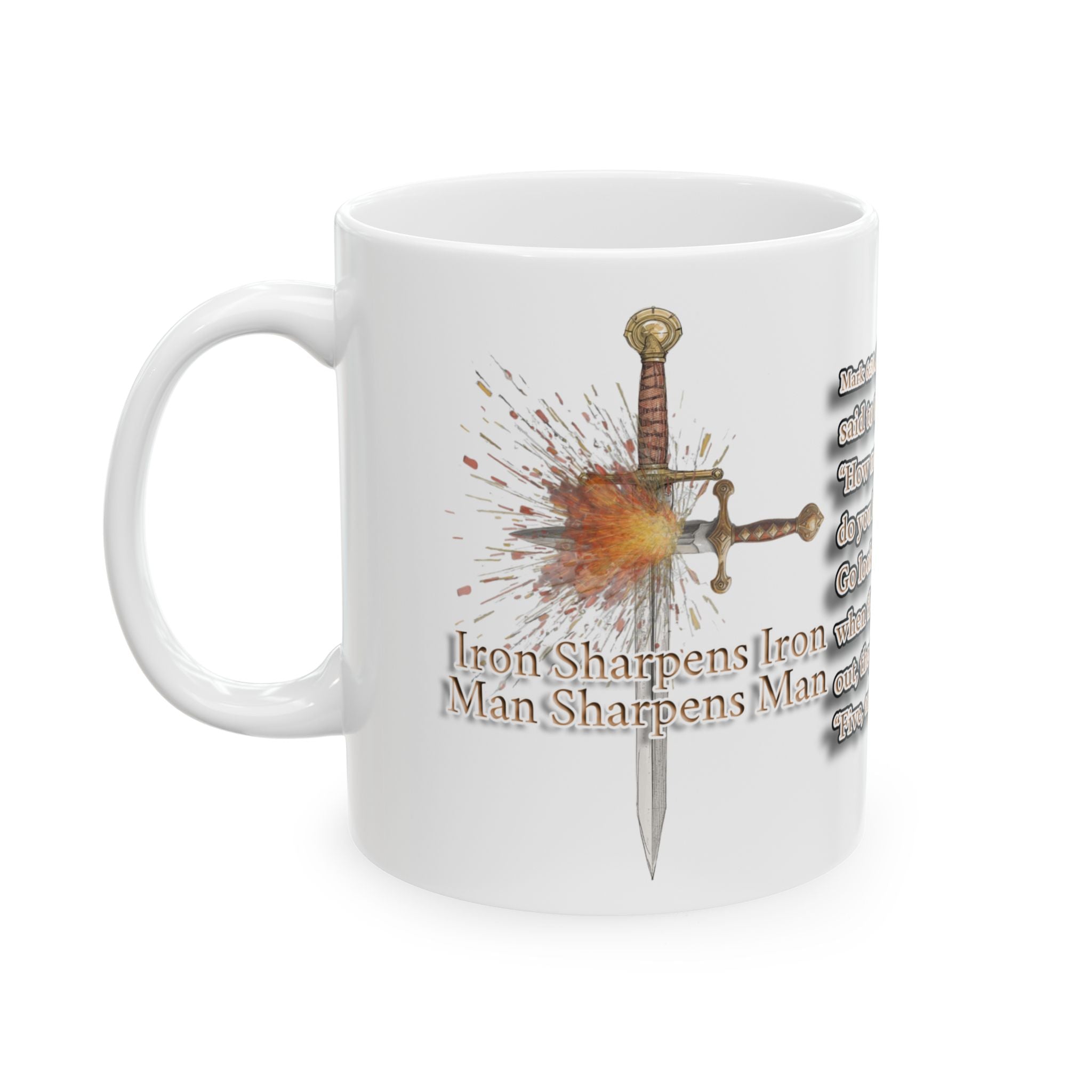 Men’s Steak Night Mug - Mark 6:35 Brotherhood and Fellowship Drinkware