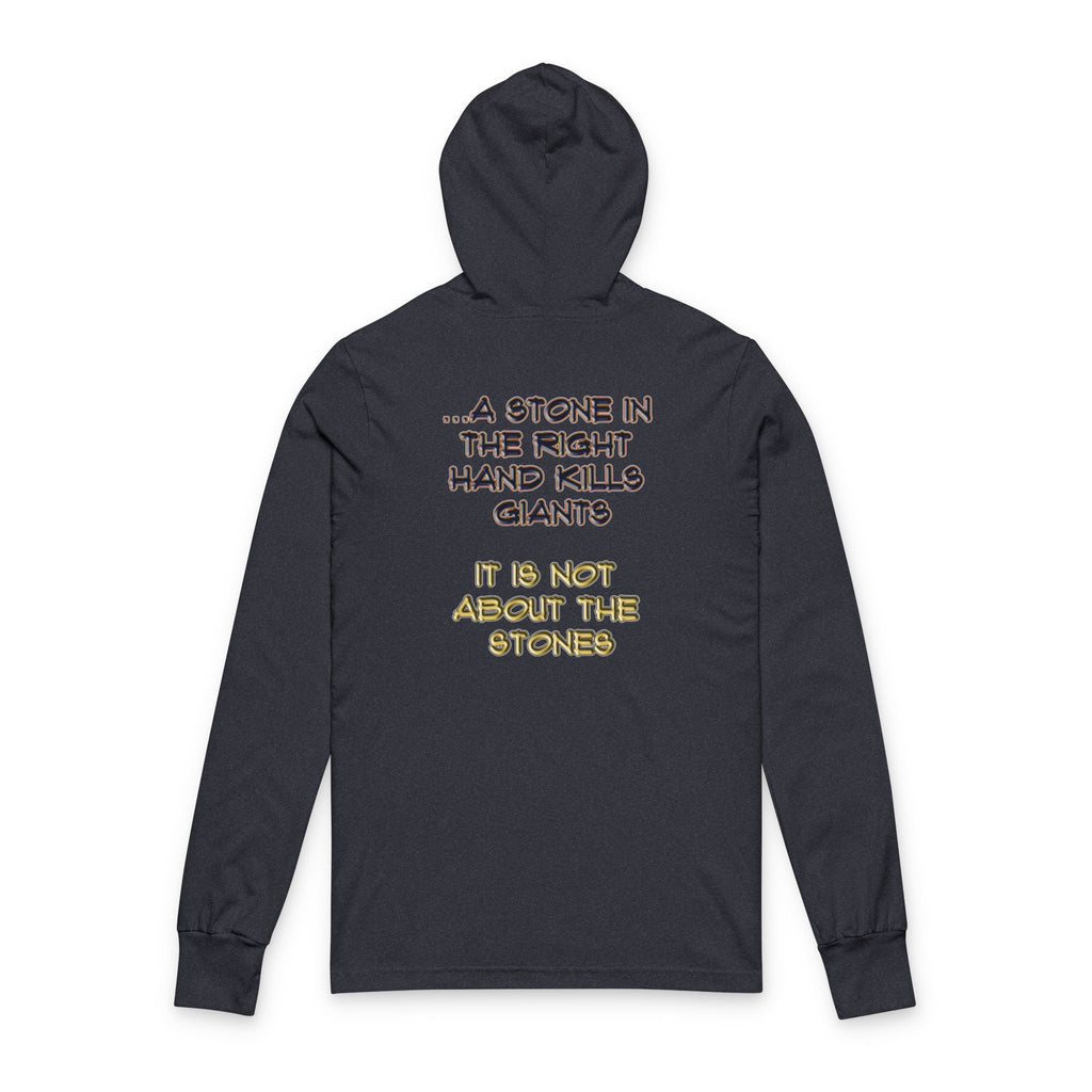 A Stone - Light Hoodie -Genesis 4:8 | 1 Samuel 17:49-50 | Two Men, Two Hearts"