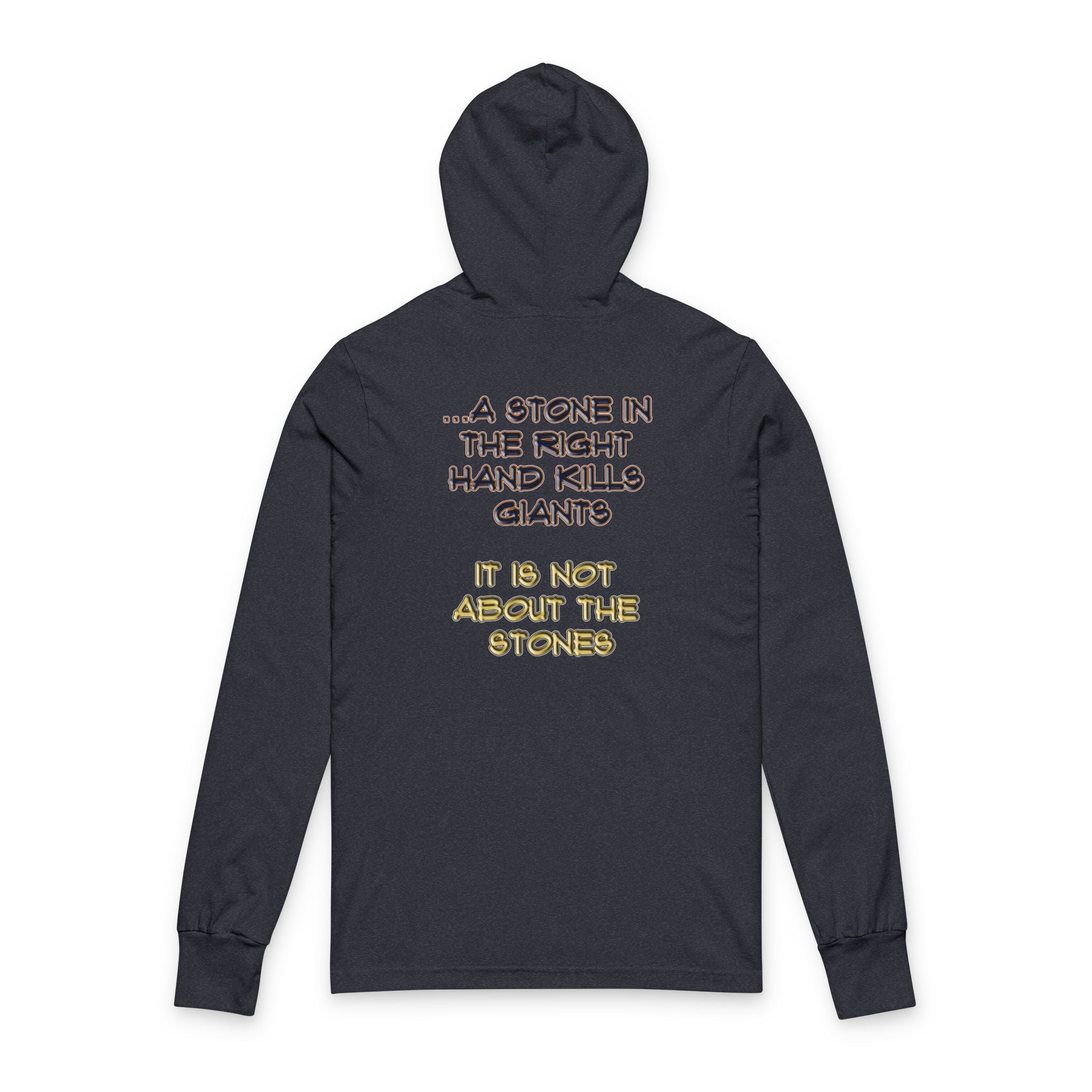 A Stone - Light Hoodie -Genesis 4:8 | 1 Samuel 17:49-50 | Two Men, Two Hearts"