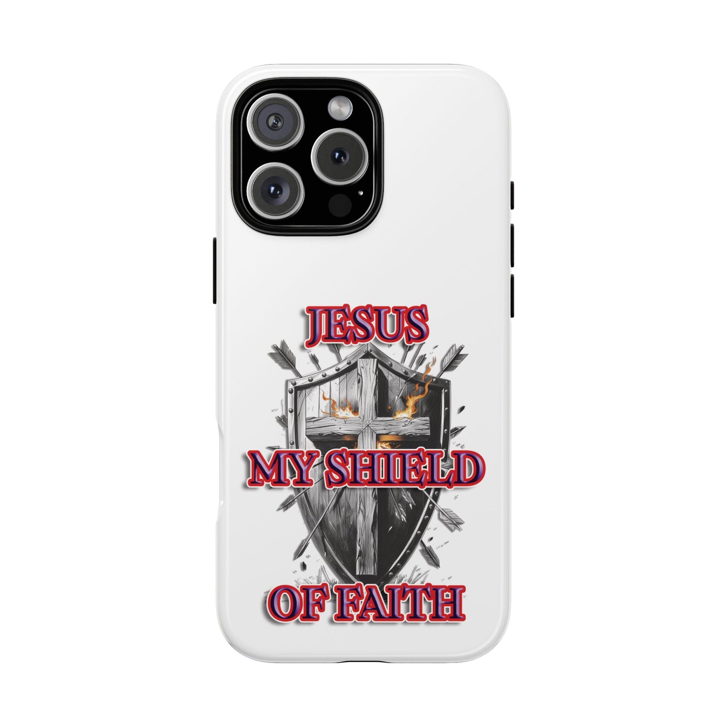 Faith-Inspired Phone Case | Jesus My Shield of Faith | Tough Cases, Christian Gift, Religious Decor, Inspirational Phone Cover, [...]