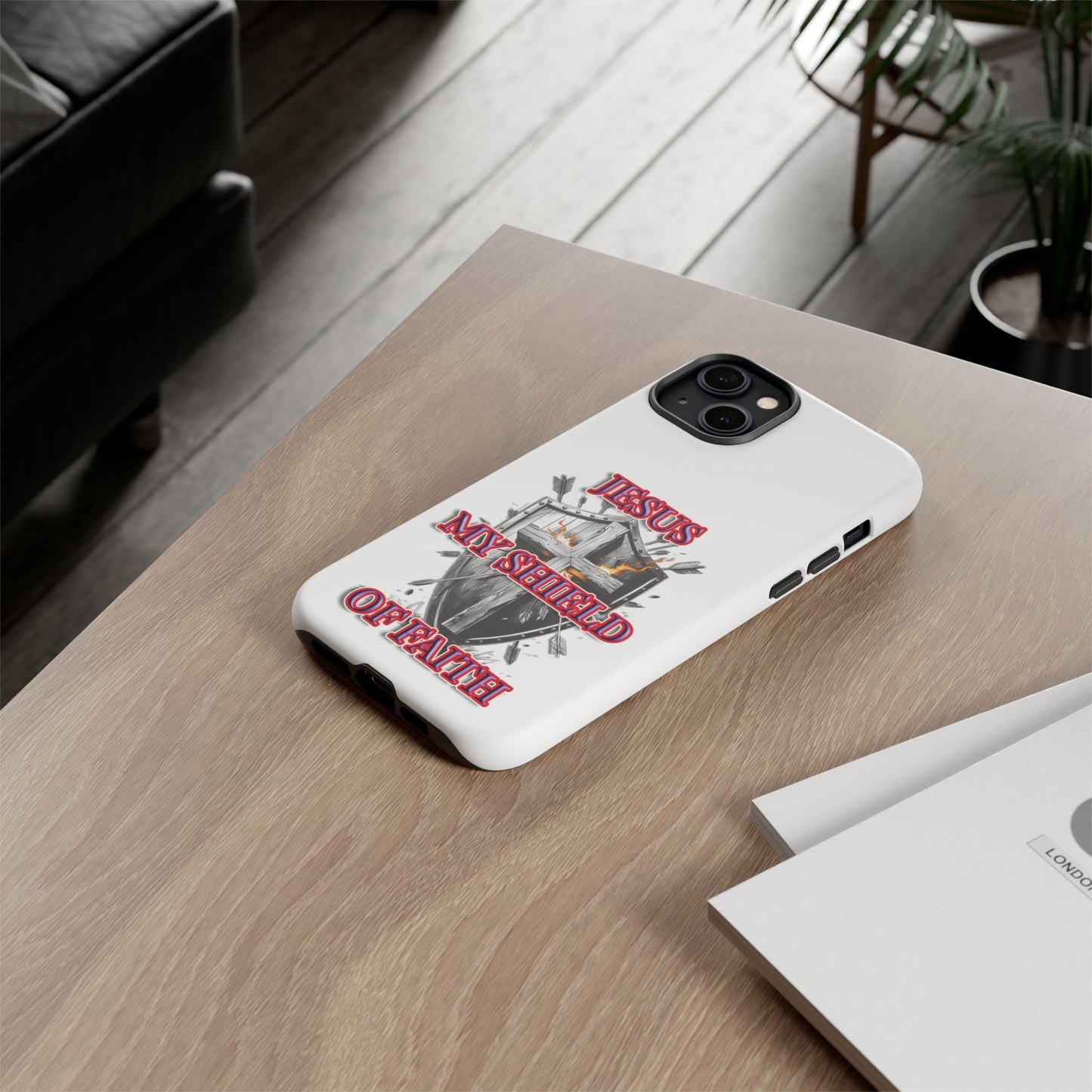Faith-Inspired Phone Case | Jesus My Shield of Faith | Tough Cases, Christian Gift, Religious Decor, Inspirational Phone Cover, [...]