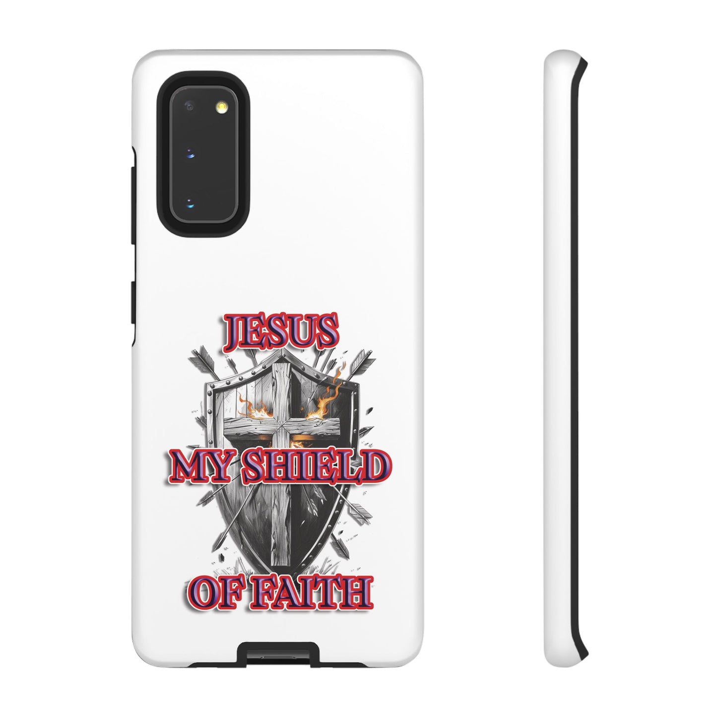 Faith-Inspired Phone Case | Jesus My Shield of Faith | Tough Cases, Christian Gift, Religious Decor, Inspirational Phone Cover, [...]