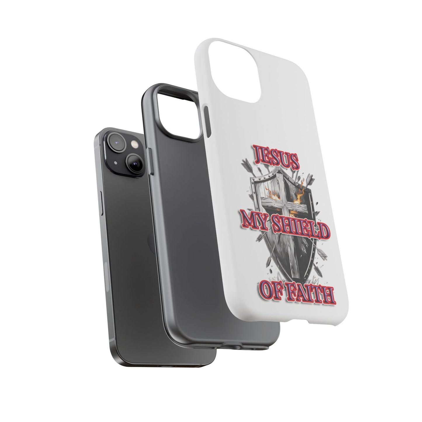 Faith-Inspired Phone Case | Jesus My Shield of Faith | Tough Cases, Christian Gift, Religious Decor, Inspirational Phone Cover, [...]