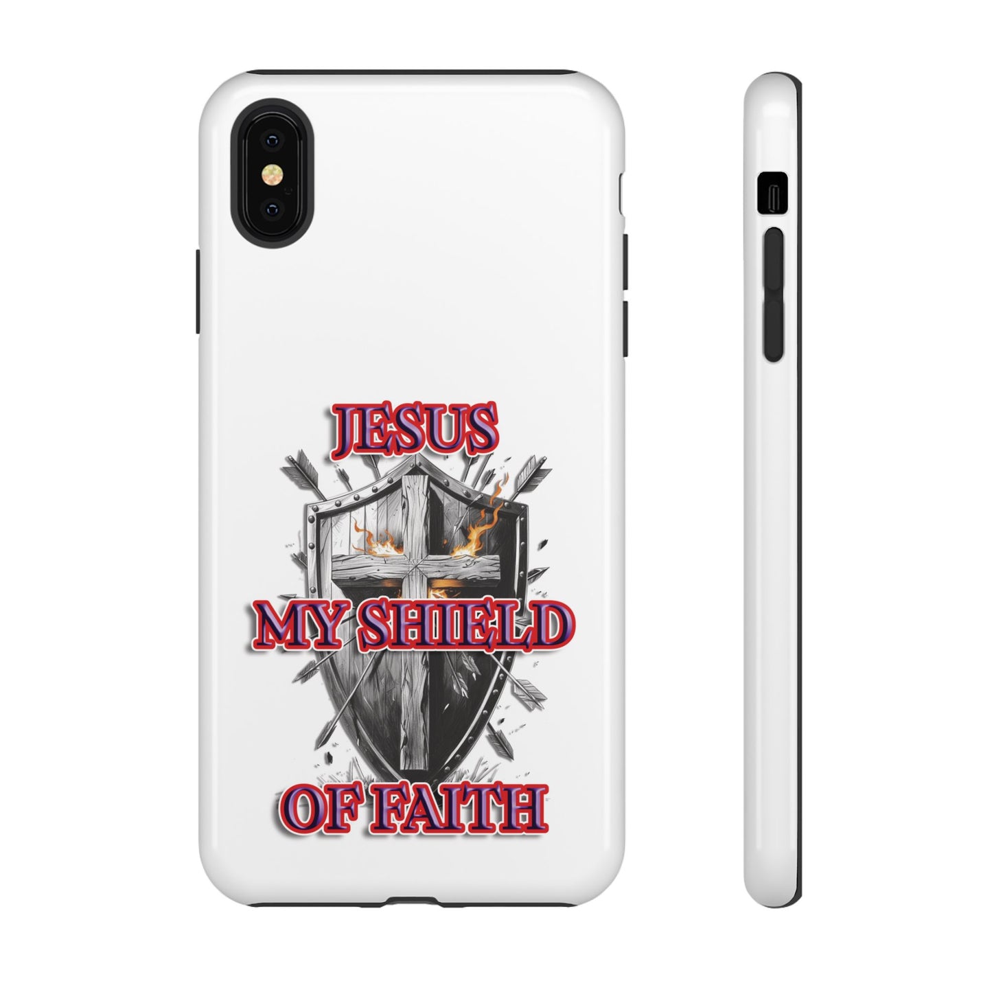 Faith-Inspired Phone Case | Jesus My Shield of Faith | Tough Cases, Christian Gift, Religious Decor, Inspirational Phone Cover, [...]