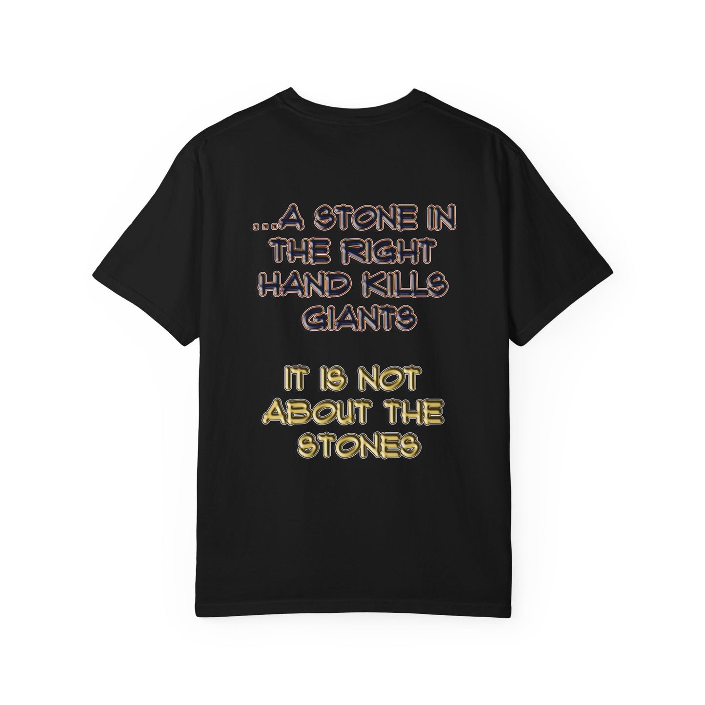 A Stone In The Right Hand Kills Giants Christian Sweatshirt - David and Goliath Faith Apparel - Biblical Wisdom Crewneck