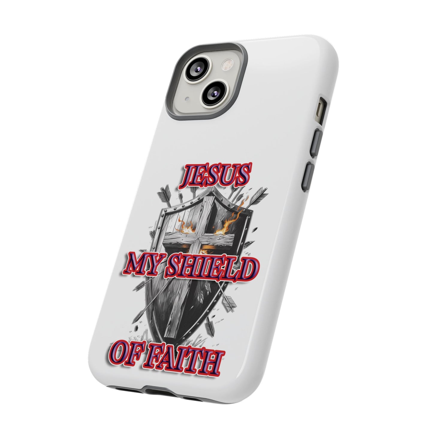 Faith-Inspired Phone Case | Jesus My Shield of Faith | Tough Cases, Christian Gift, Religious Decor, Inspirational Phone Cover, [...]