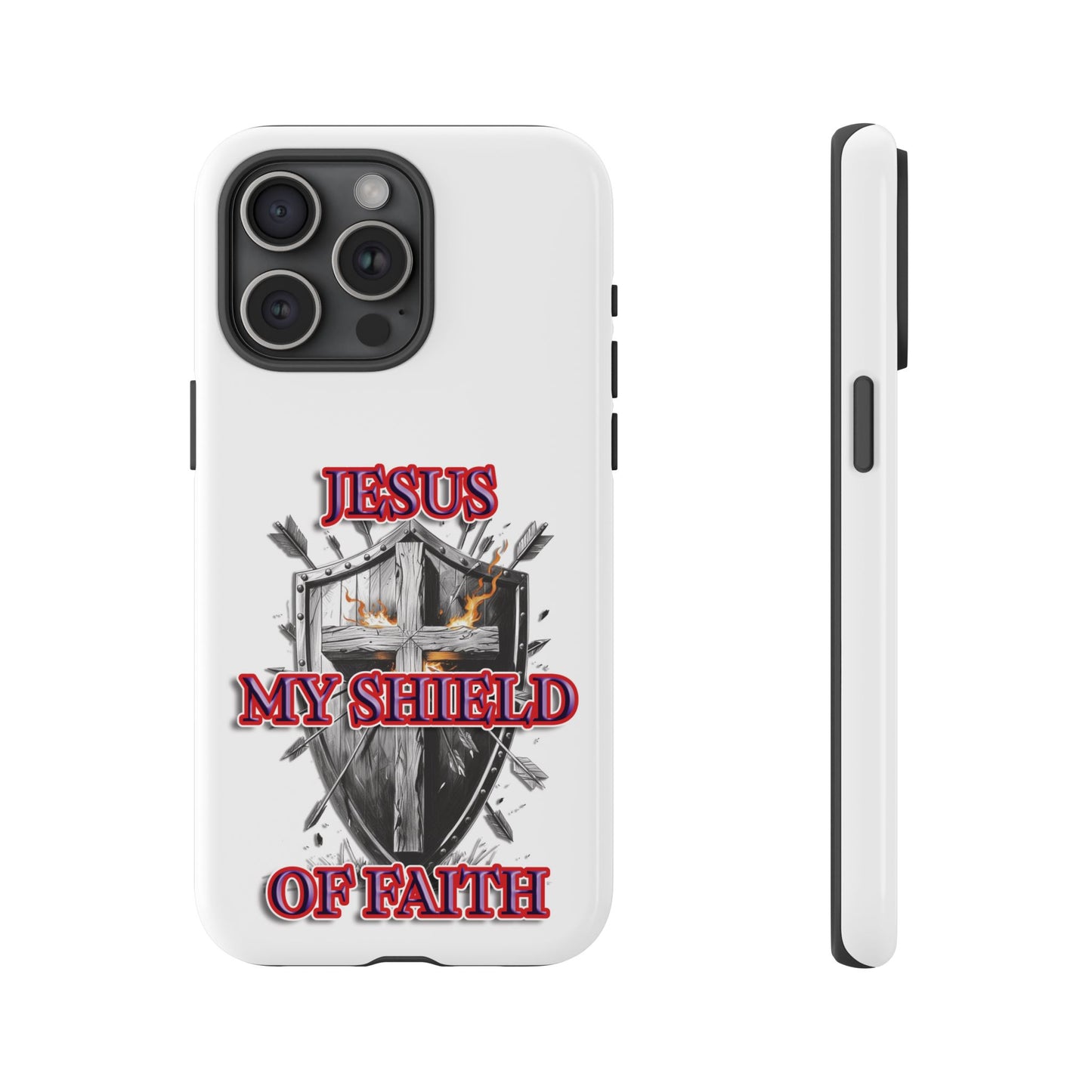 Faith-Inspired Phone Case | Jesus My Shield of Faith | Tough Cases, Christian Gift, Religious Decor, Inspirational Phone Cover, [...]