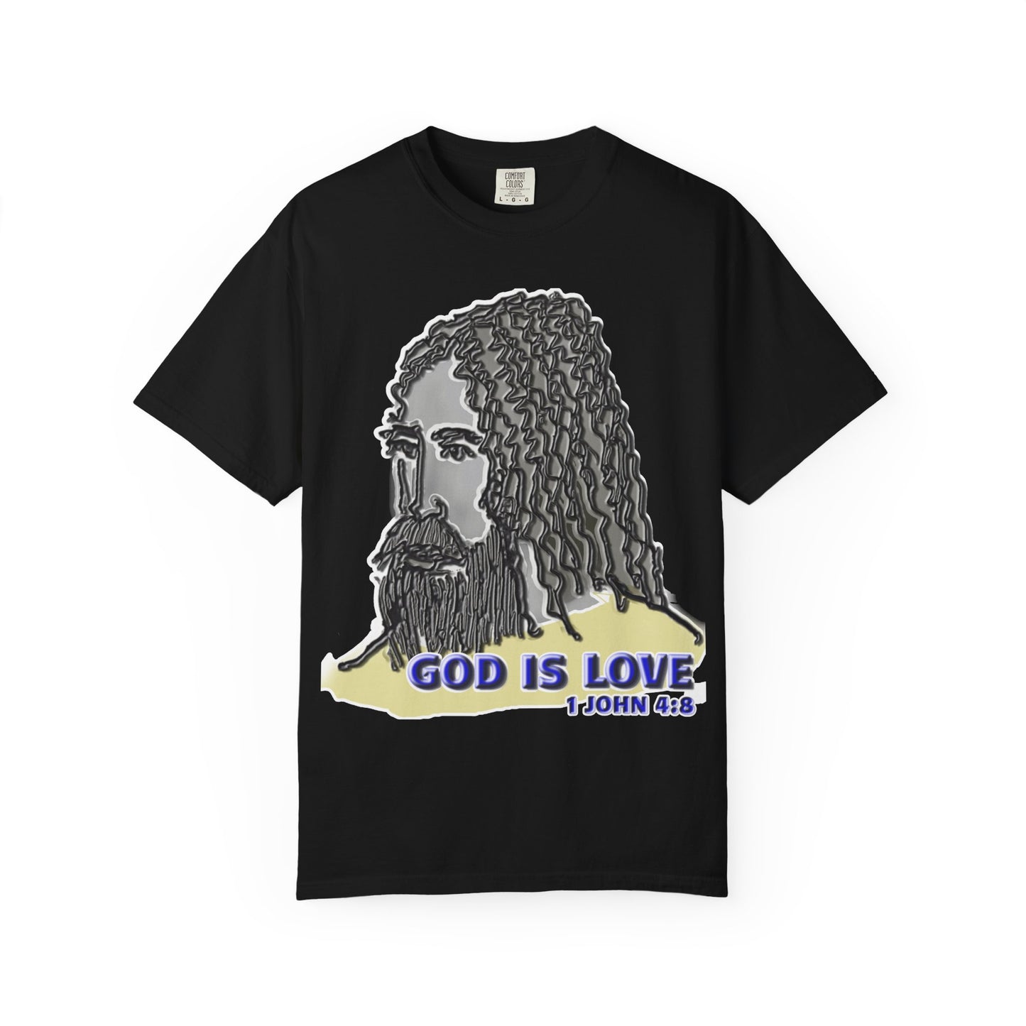 God is Love Christian T-Shirt | d'Avi Collection | Faith-Inspired Comfort Colors Apparel
