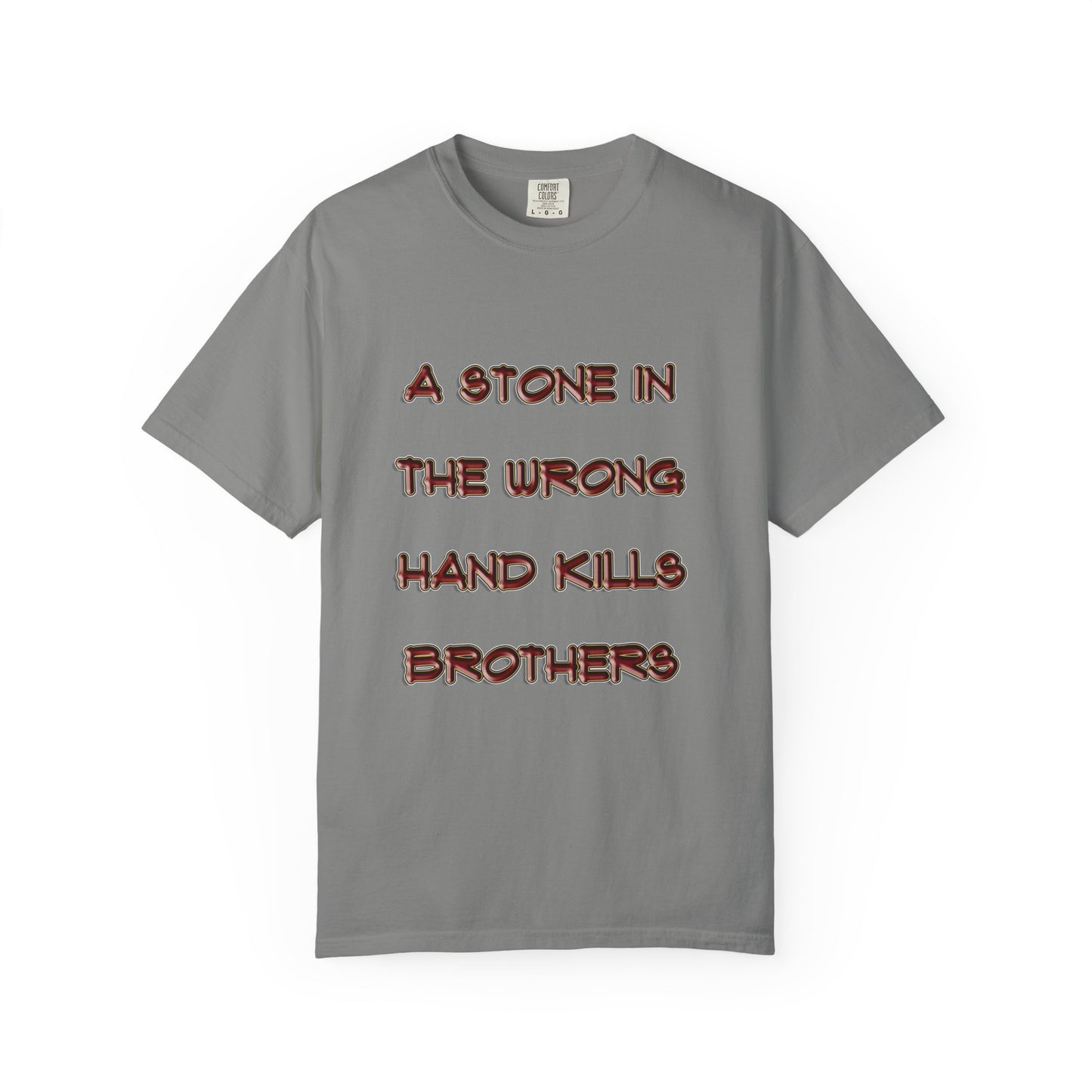 A Stone In The Right Hand Kills Giants Christian Sweatshirt - David and Goliath Faith Apparel - Biblical Wisdom Crewneck