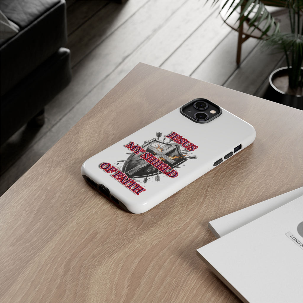 Shield | Phone Case | Jesus My Shield of Faith | Tough Cases, Christian Gift, Religious Decor, Inspirational Phone Cover, [...]