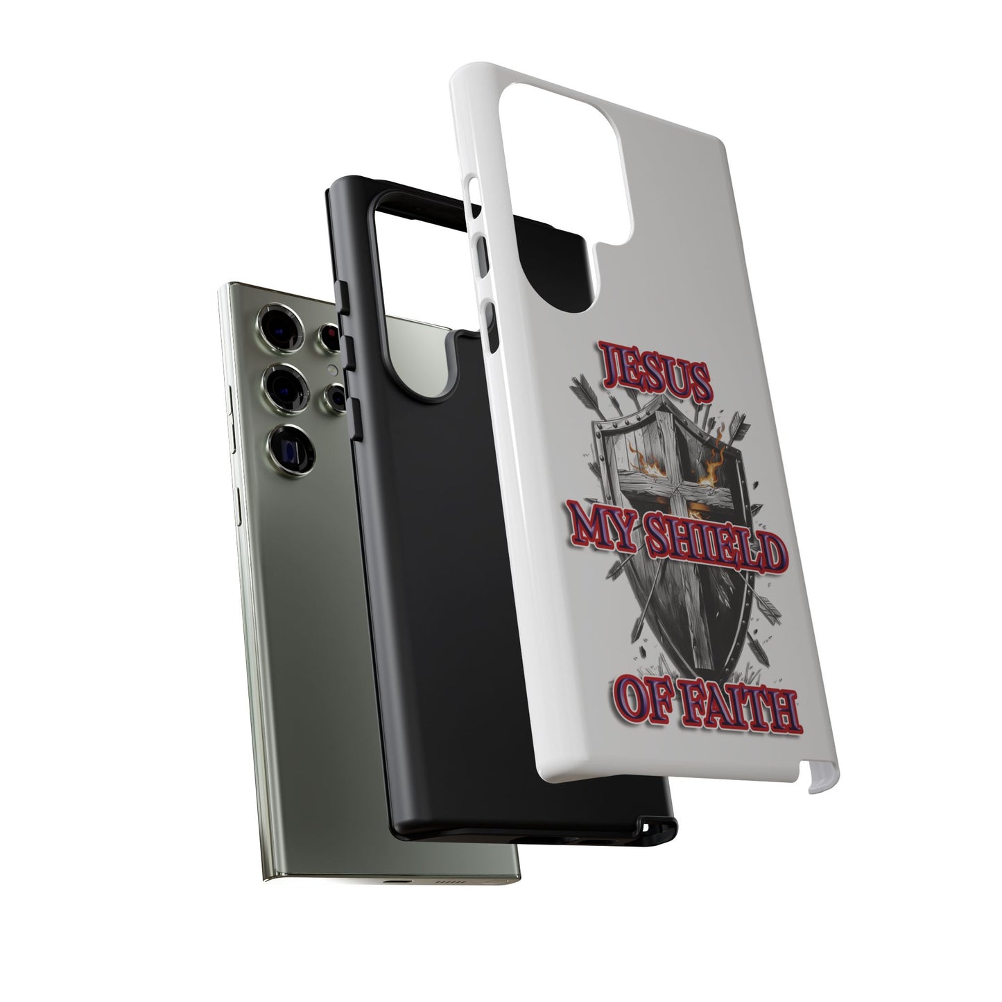 Faith-Inspired Phone Case | Jesus My Shield of Faith | Tough Cases, Christian Gift, Religious Decor, Inspirational Phone Cover, [...]