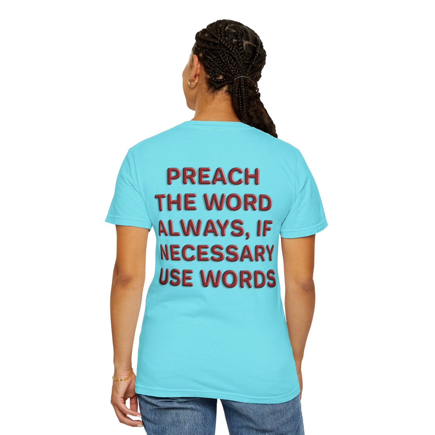 Preach Christian T-Shirt | d'Avi Collection | Faith-Inspired Comfort Colors Apparel