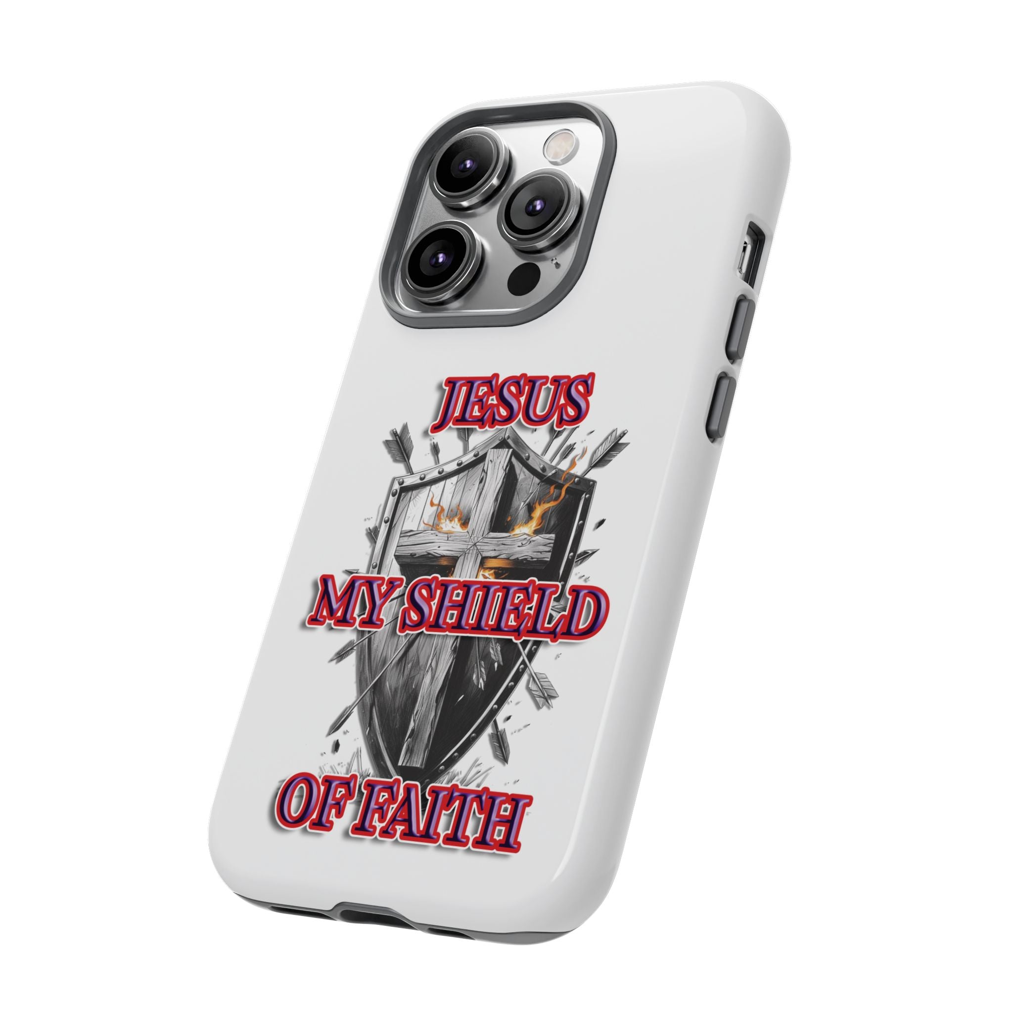 Shield | Phone Case | Jesus My Shield of Faith | Tough Cases, Christian Gift, Religious Decor, Inspirational Phone Cover, [...]