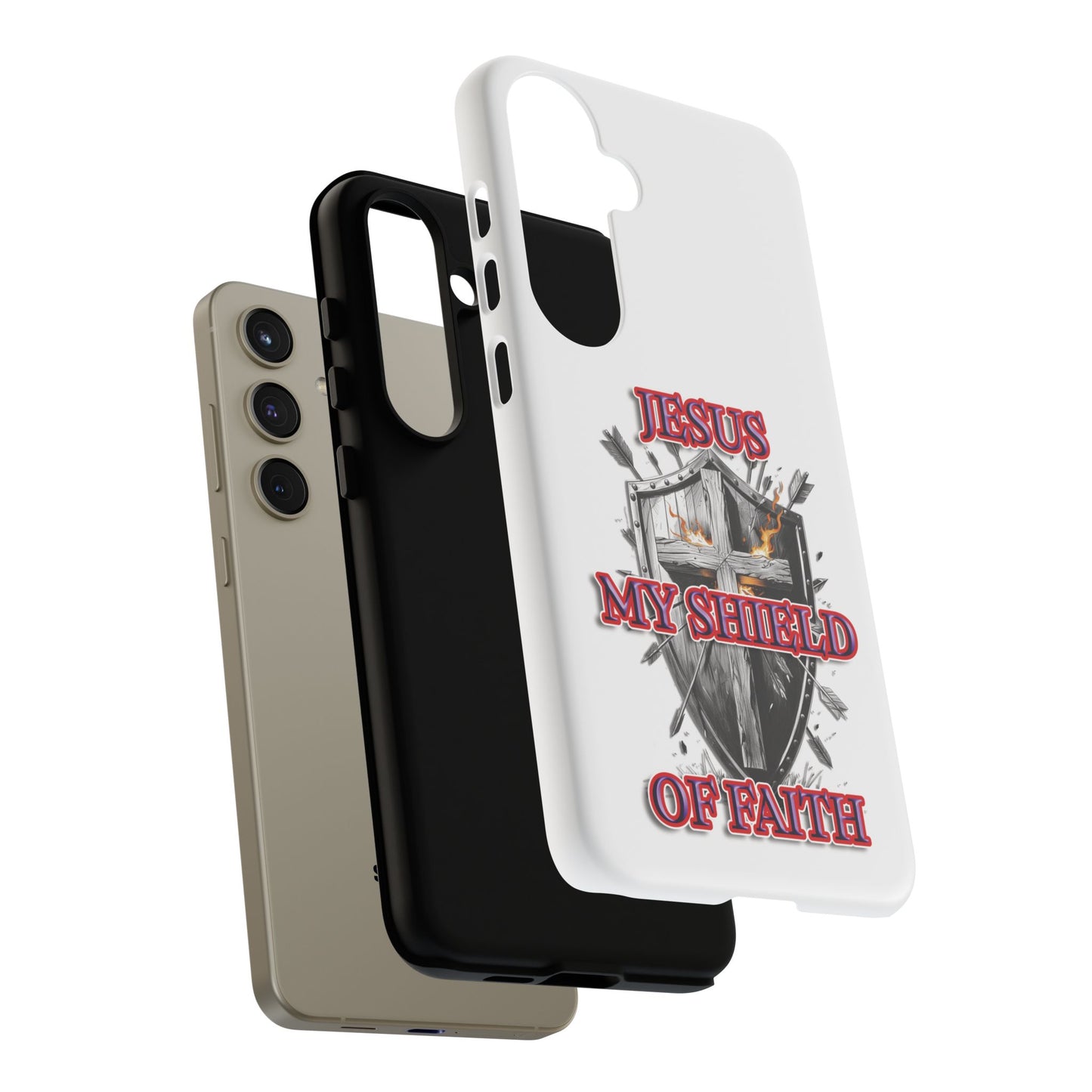 Faith-Inspired Phone Case | Jesus My Shield of Faith | Tough Cases, Christian Gift, Religious Decor, Inspirational Phone Cover, [...]