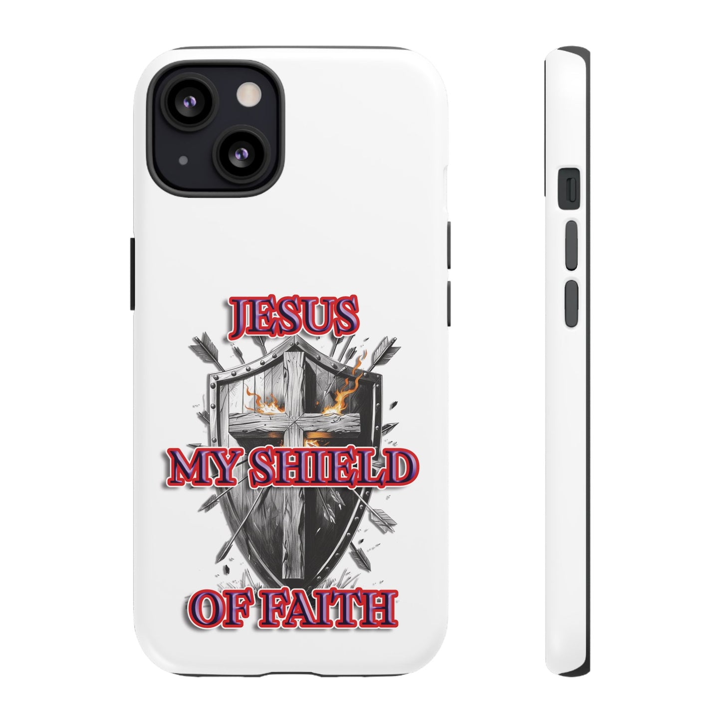 Faith-Inspired Phone Case | Jesus My Shield of Faith | Tough Cases, Christian Gift, Religious Decor, Inspirational Phone Cover, [...]