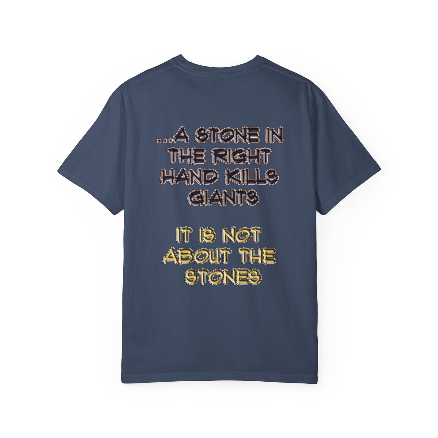 A Stone In The Right Hand Kills Giants Christian Sweatshirt - David and Goliath Faith Apparel - Biblical Wisdom Crewneck