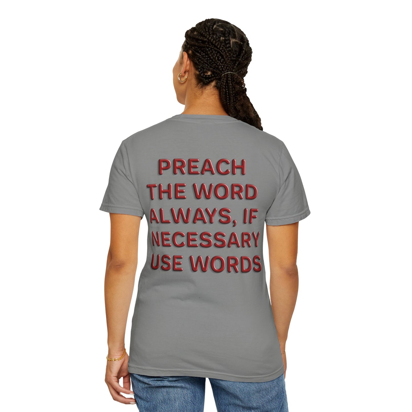 Preach Christian T-Shirt | d'Avi Collection | Faith-Inspired Comfort Colors Apparel